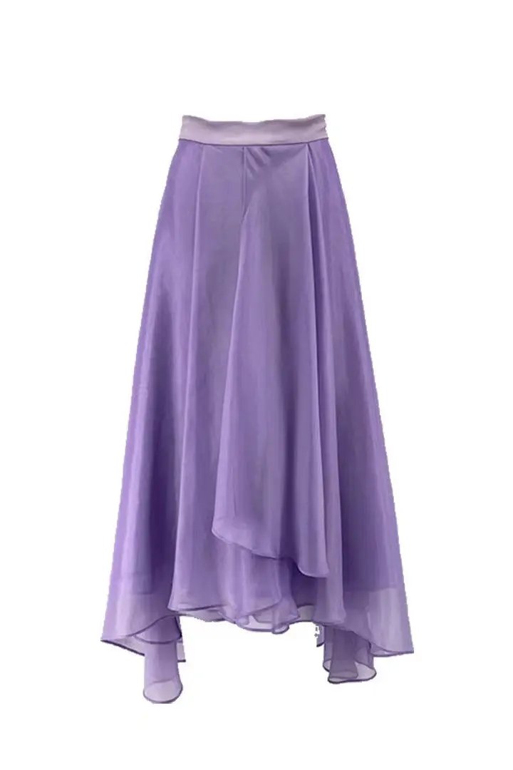 High end half skirt purple spring/summer half skirt ULA