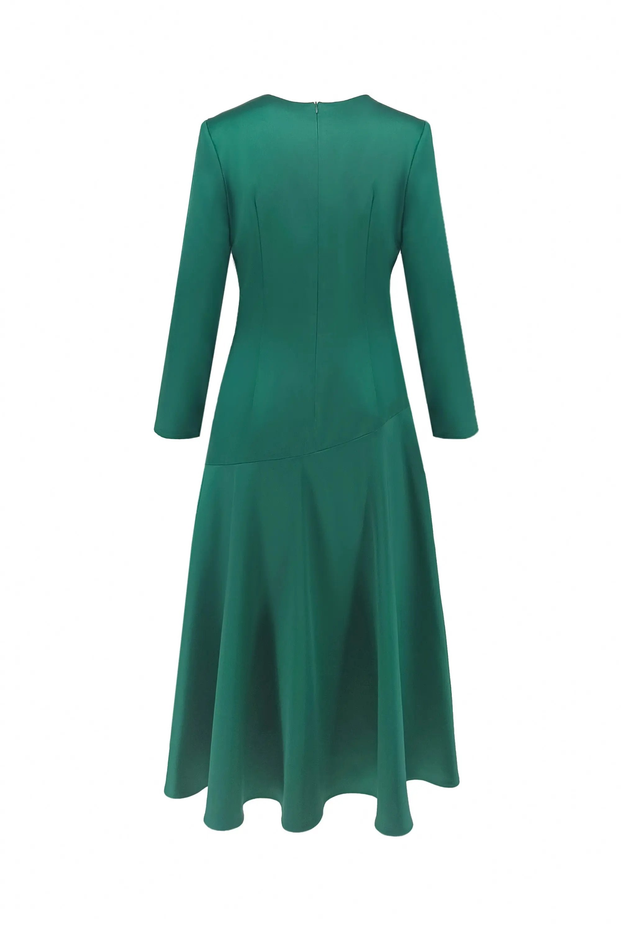 Autumn/Winter New Vintage Pearl Emerald Slim Fit Dress ULA