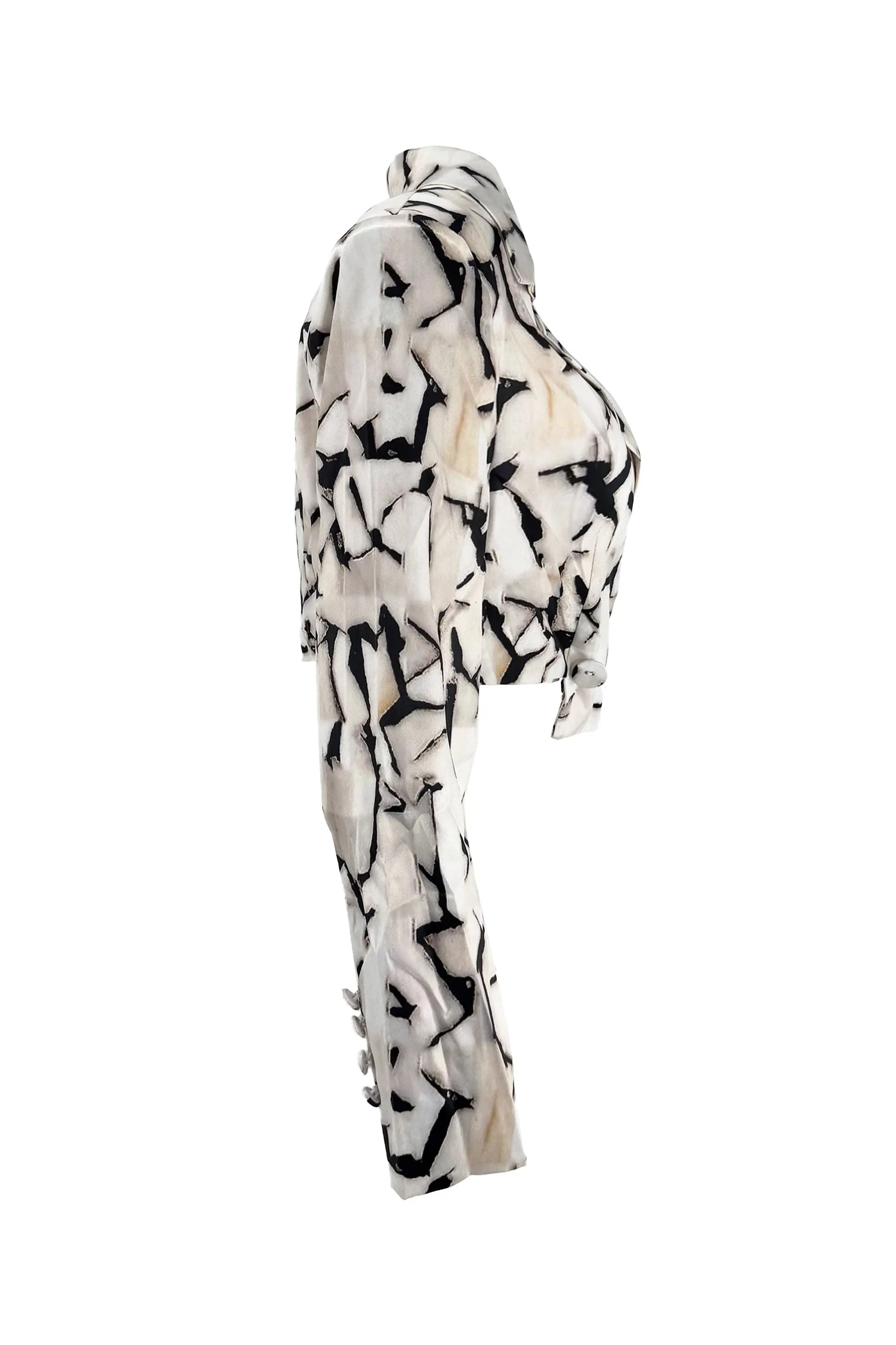 Women's Autumn and Winter High-end Waist-cinching Buttoned Suit Dress ULA