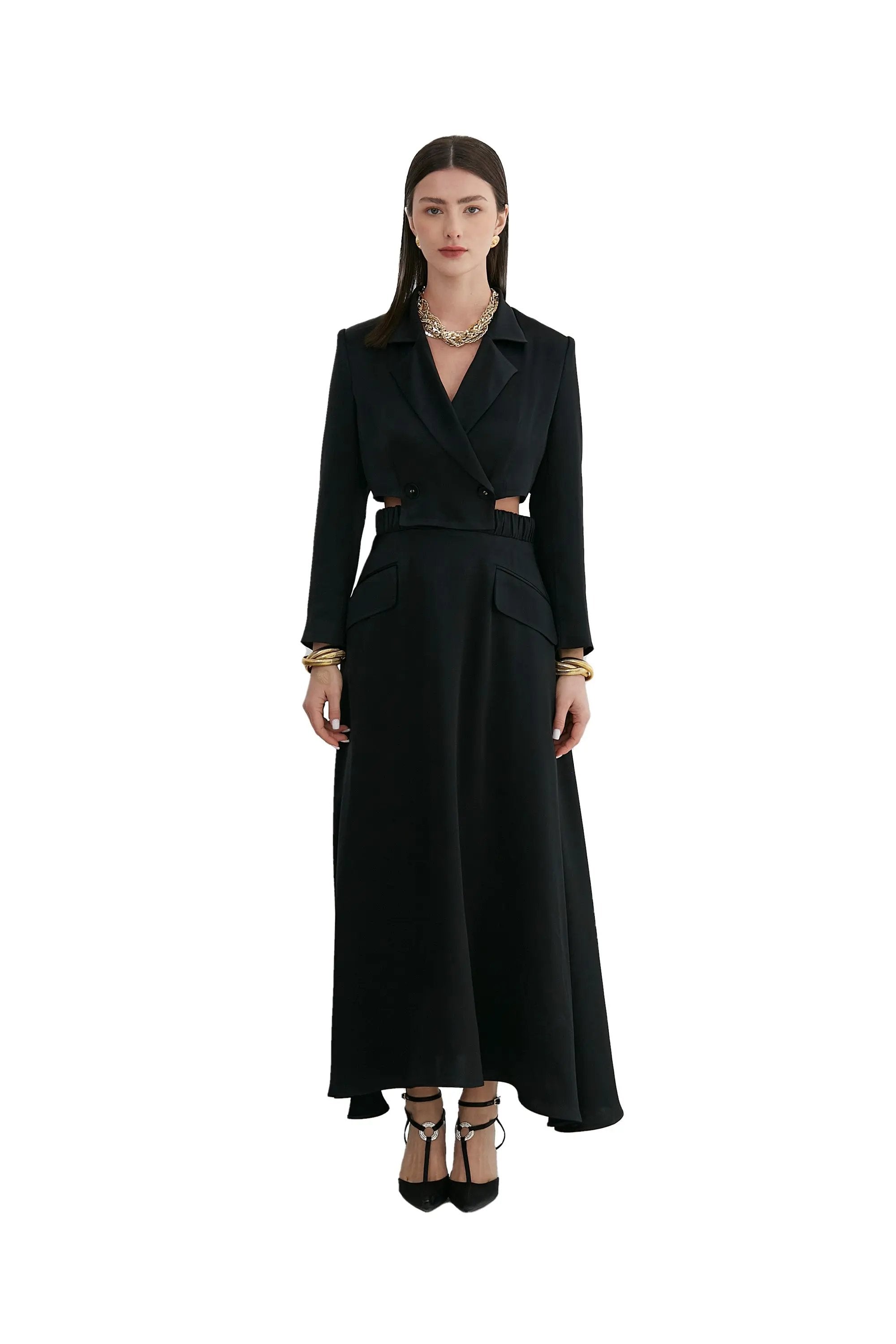 Women’s Spring Elegant High Temperament Button Suit ULA