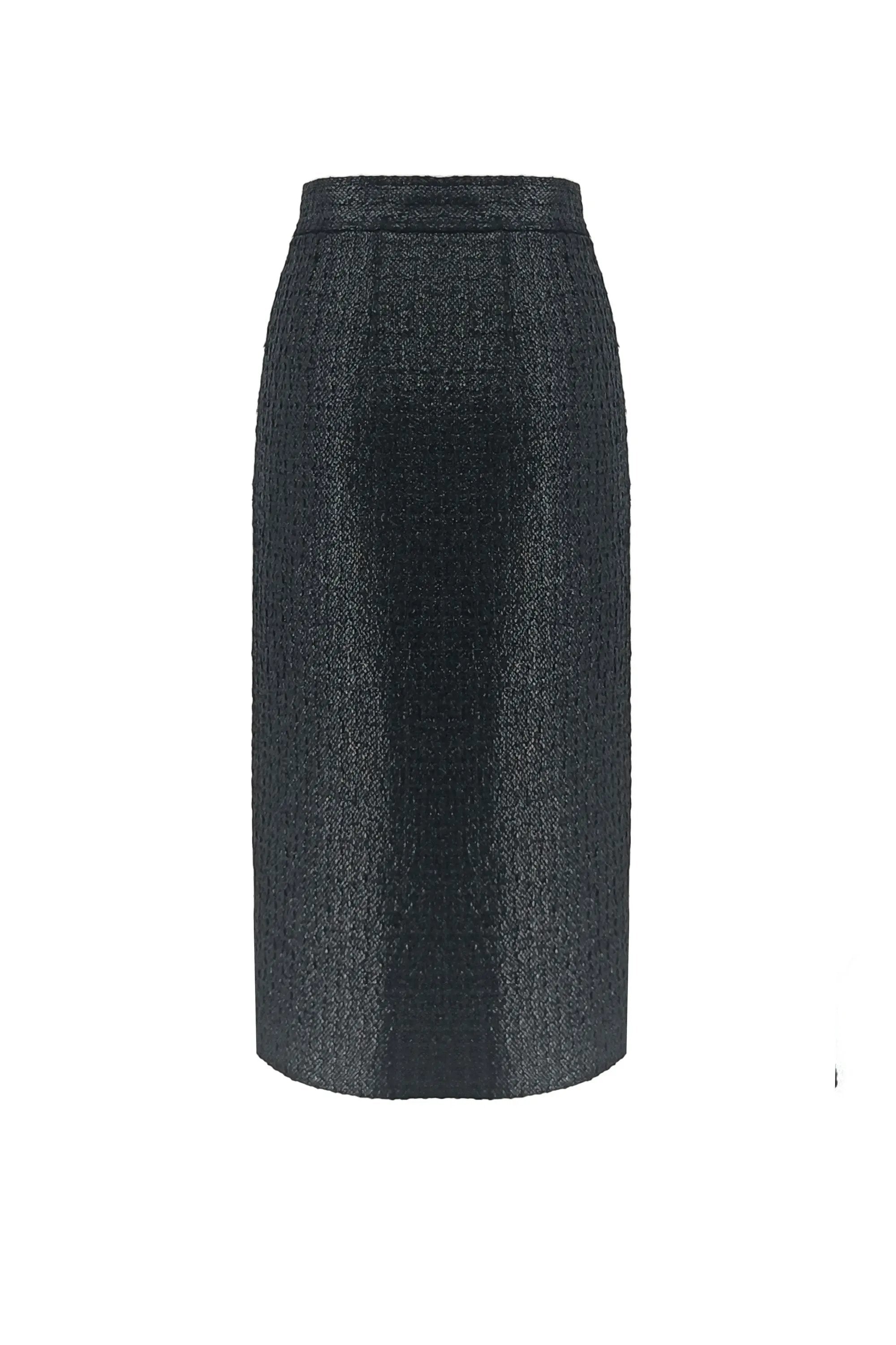 Women's Short Jacket A-Line Skirt Cool Zipper Set ULA