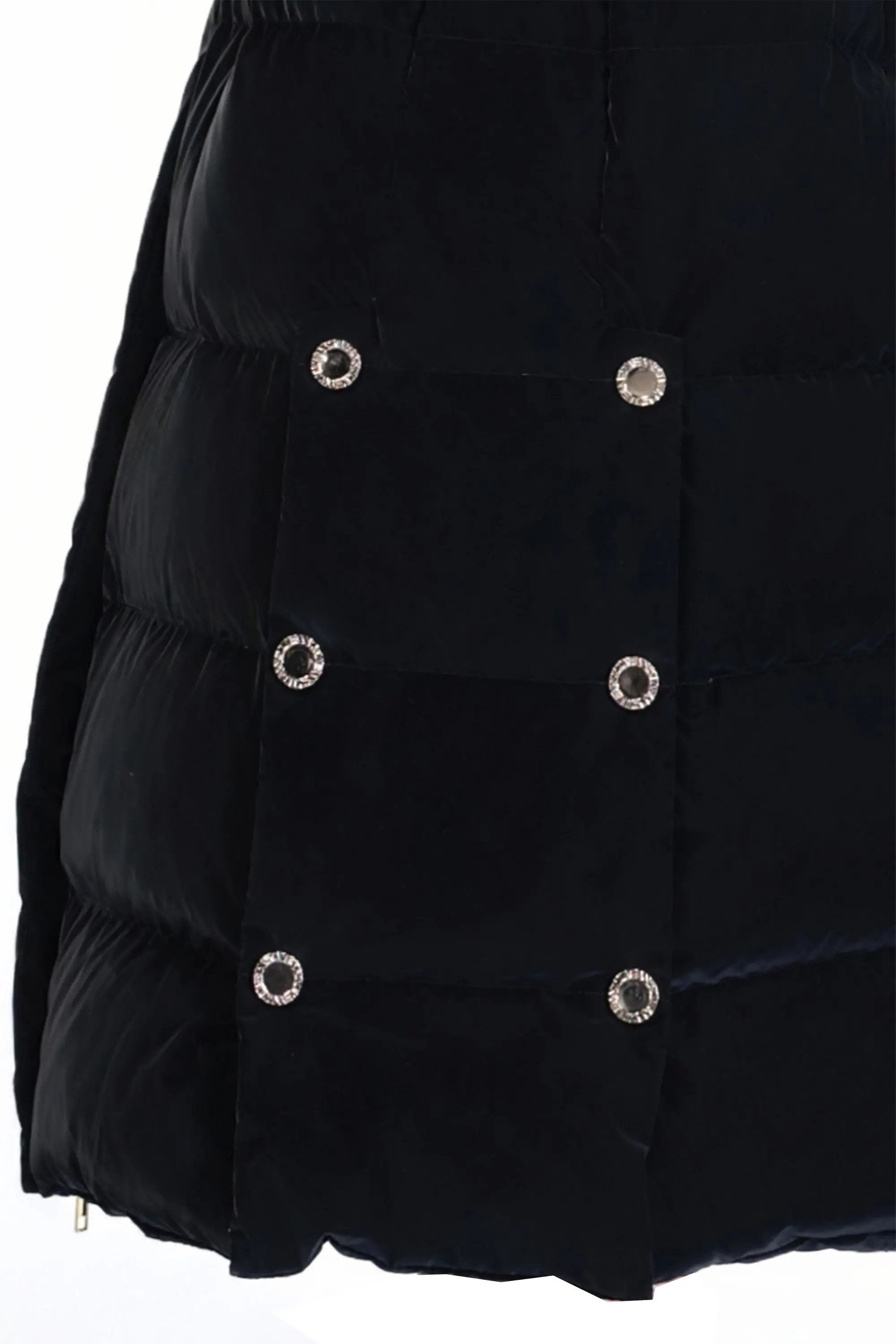 Sophisticated Black Long Puffer Coat - Winter Elegance ULA