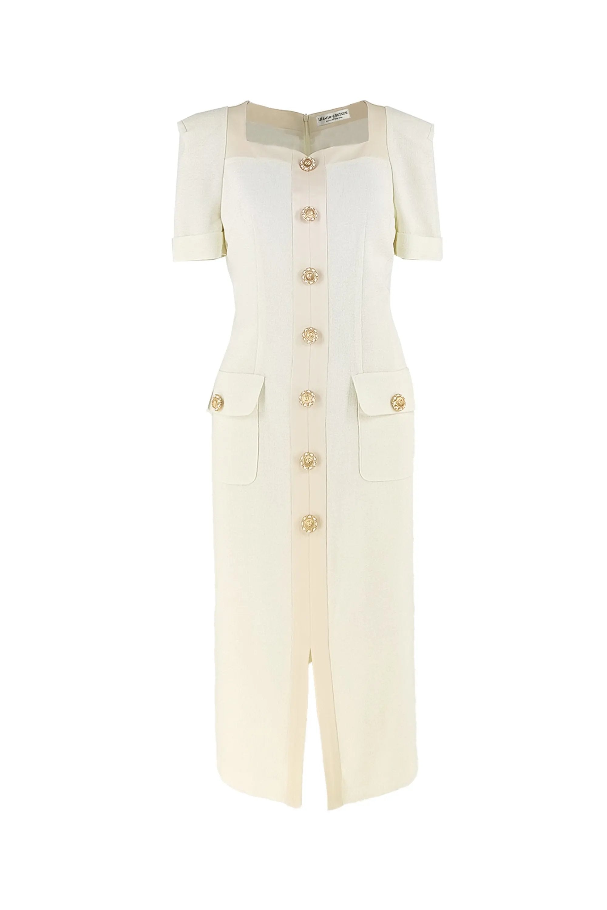 Women’s Summer Noble High  knee-length with a fitted Dress ULA