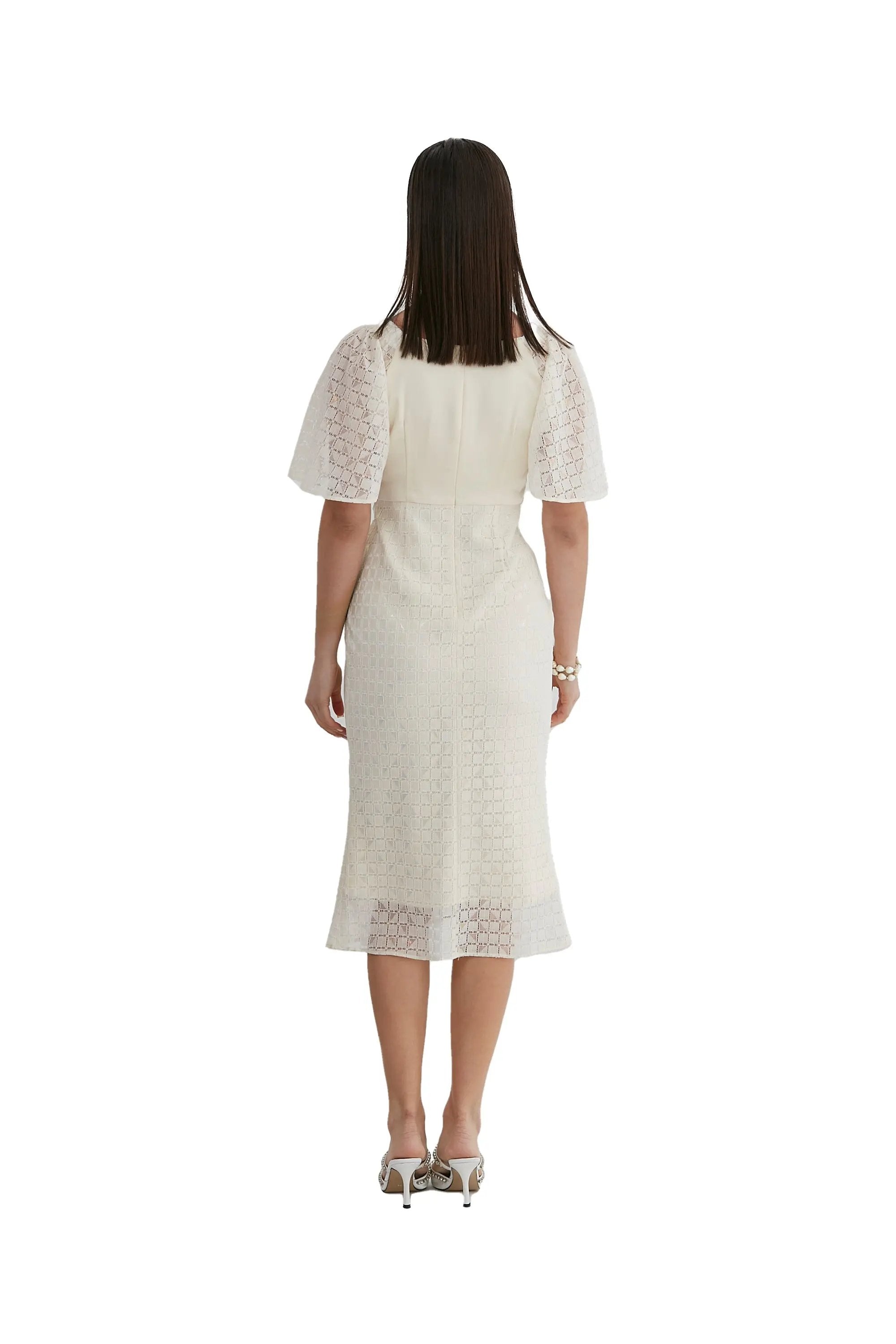 Ladies' Elegant Summer Temperament V-neck Fishtail Dress ULA