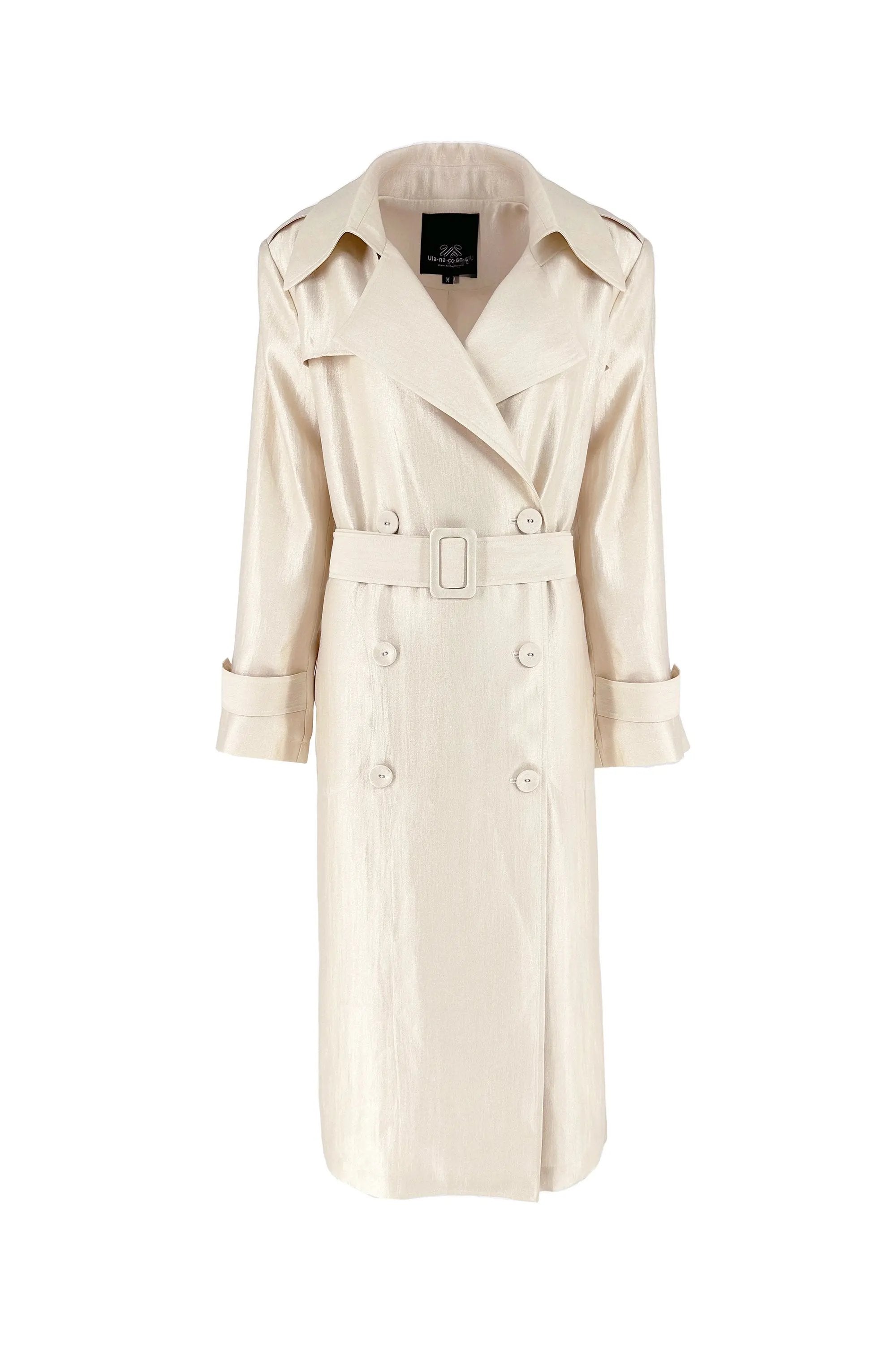 Trench Coat with Double-Breasted Buckles ULA