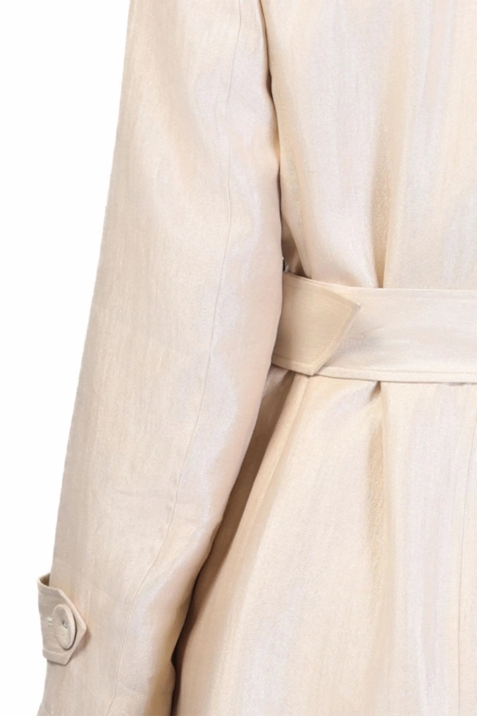 Trench Coat with Double-Breasted Buckles ULA