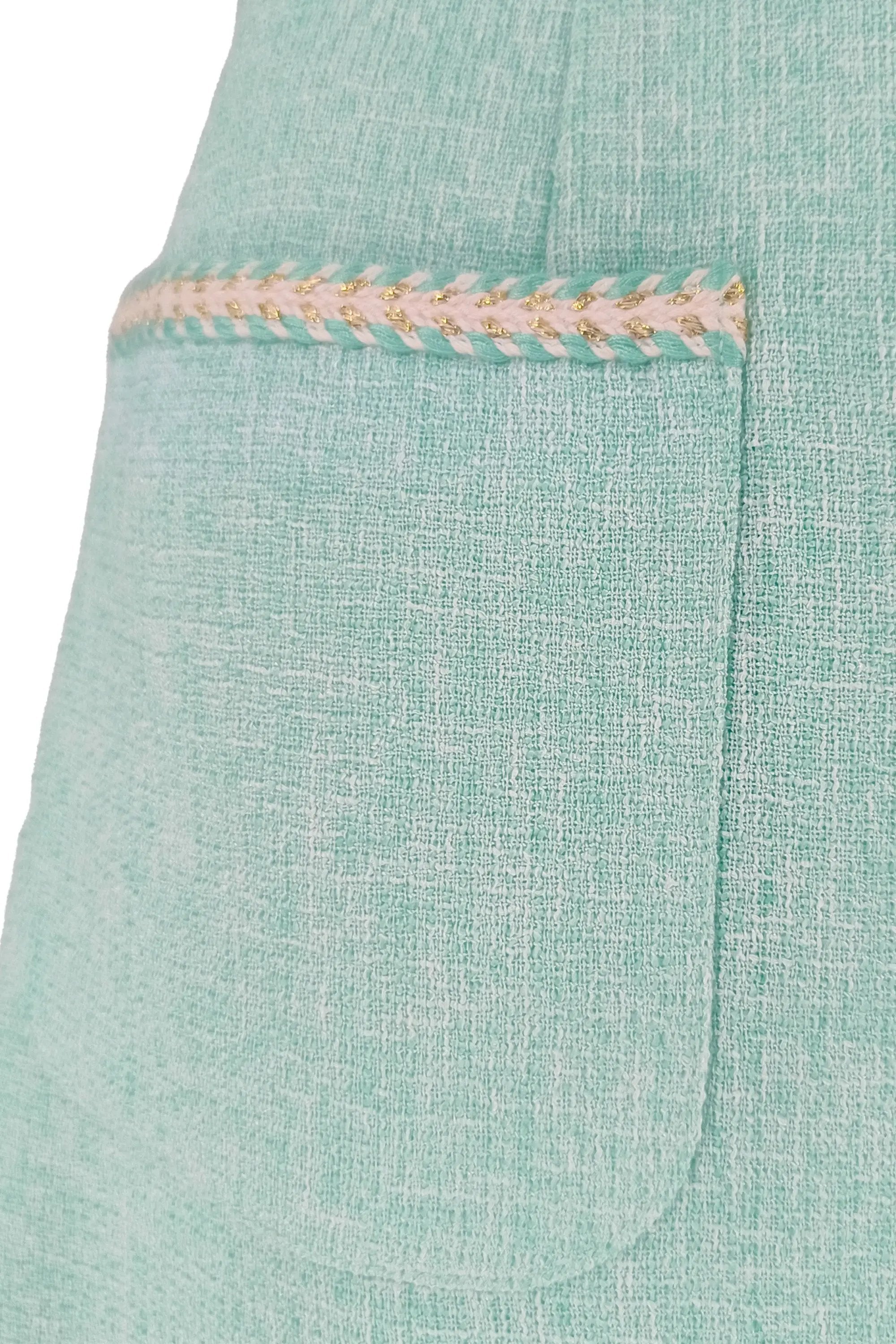 Square necked small fragrant style new fake two-piece lotus leaf swing temperament dress two-piece set ULA