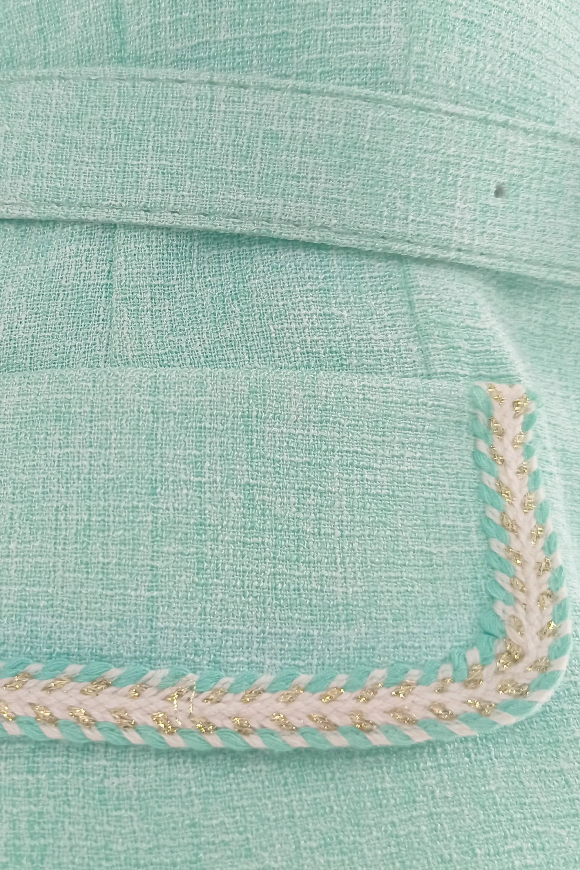 Square necked small fragrant style new fake two-piece lotus leaf swing temperament dress two-piece set ULA