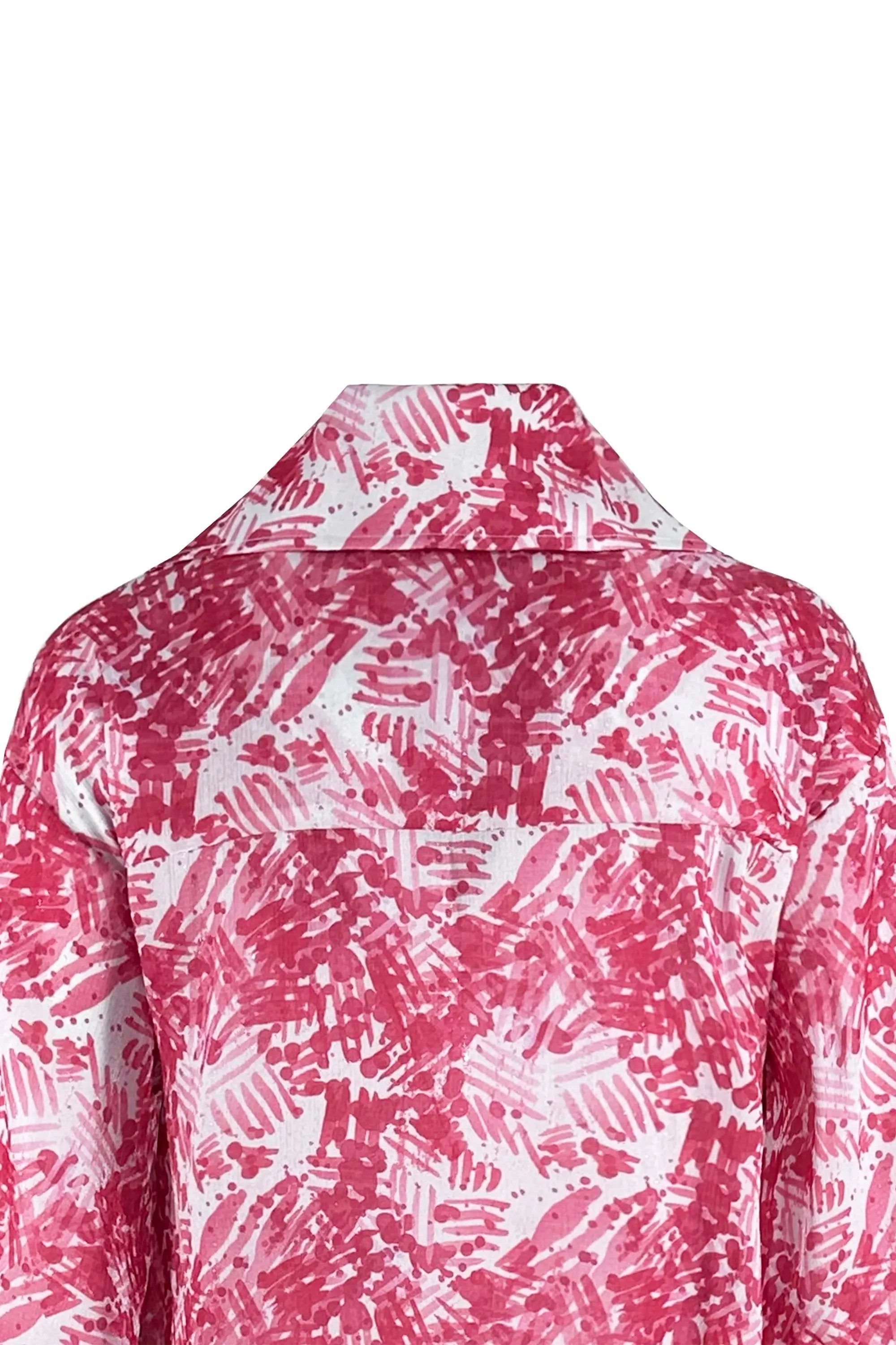 Women's Spring and Summer Stand Collar Belted Vibrant Elegant  Dress ULA