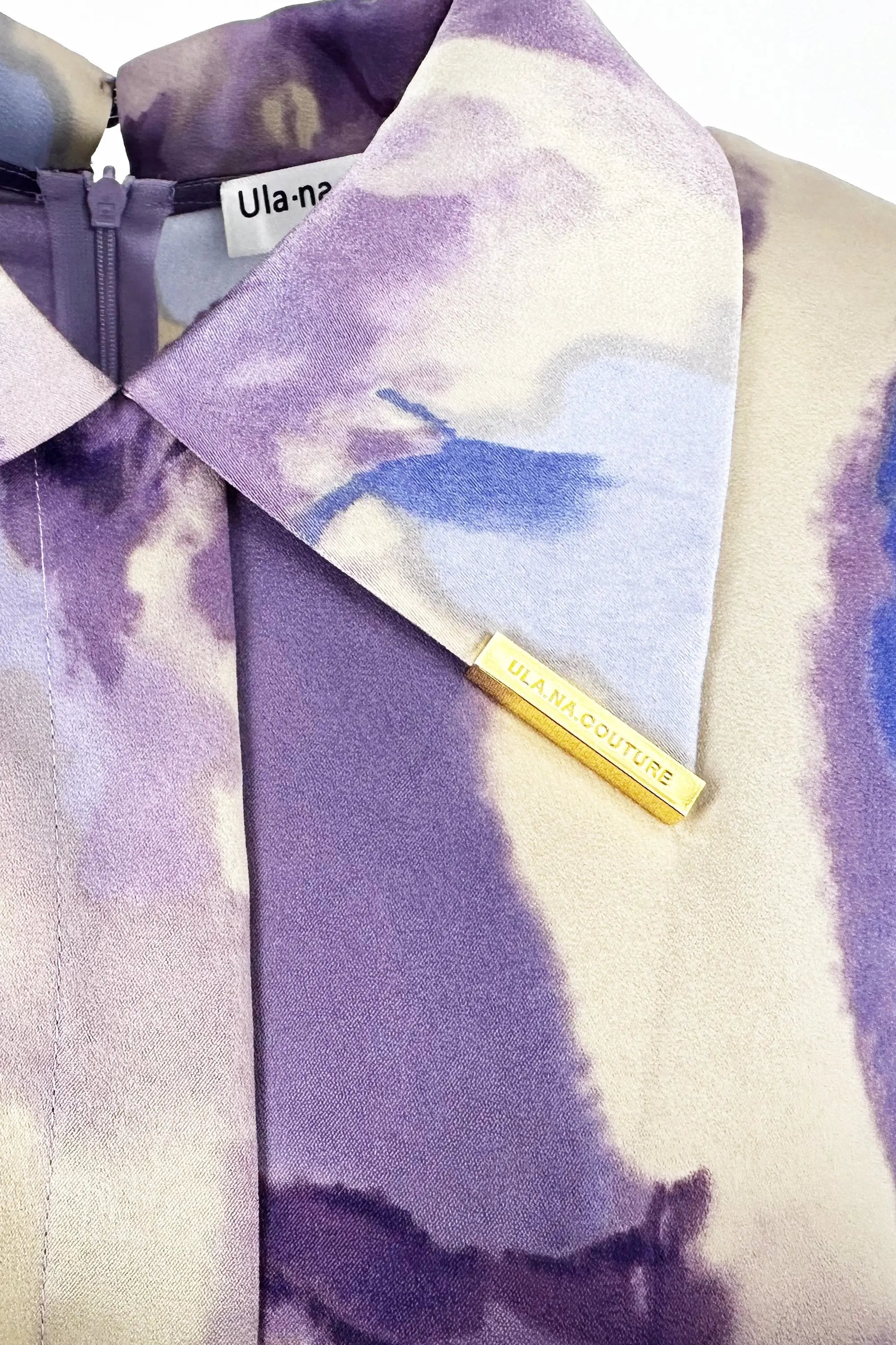 Ladies Summer Elegant Lapel Waist Dress ULA