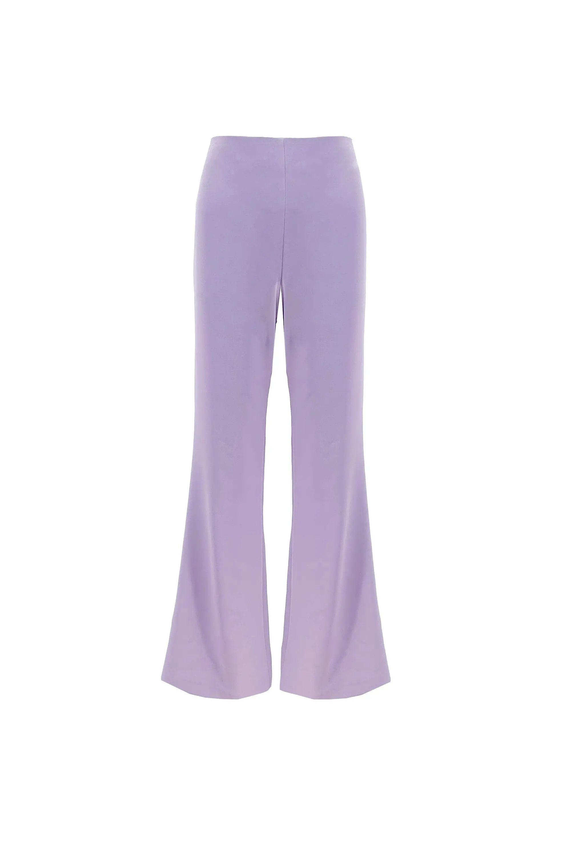 Elegant Blouse with Ruffle Detail and Flare Pants Set ULA