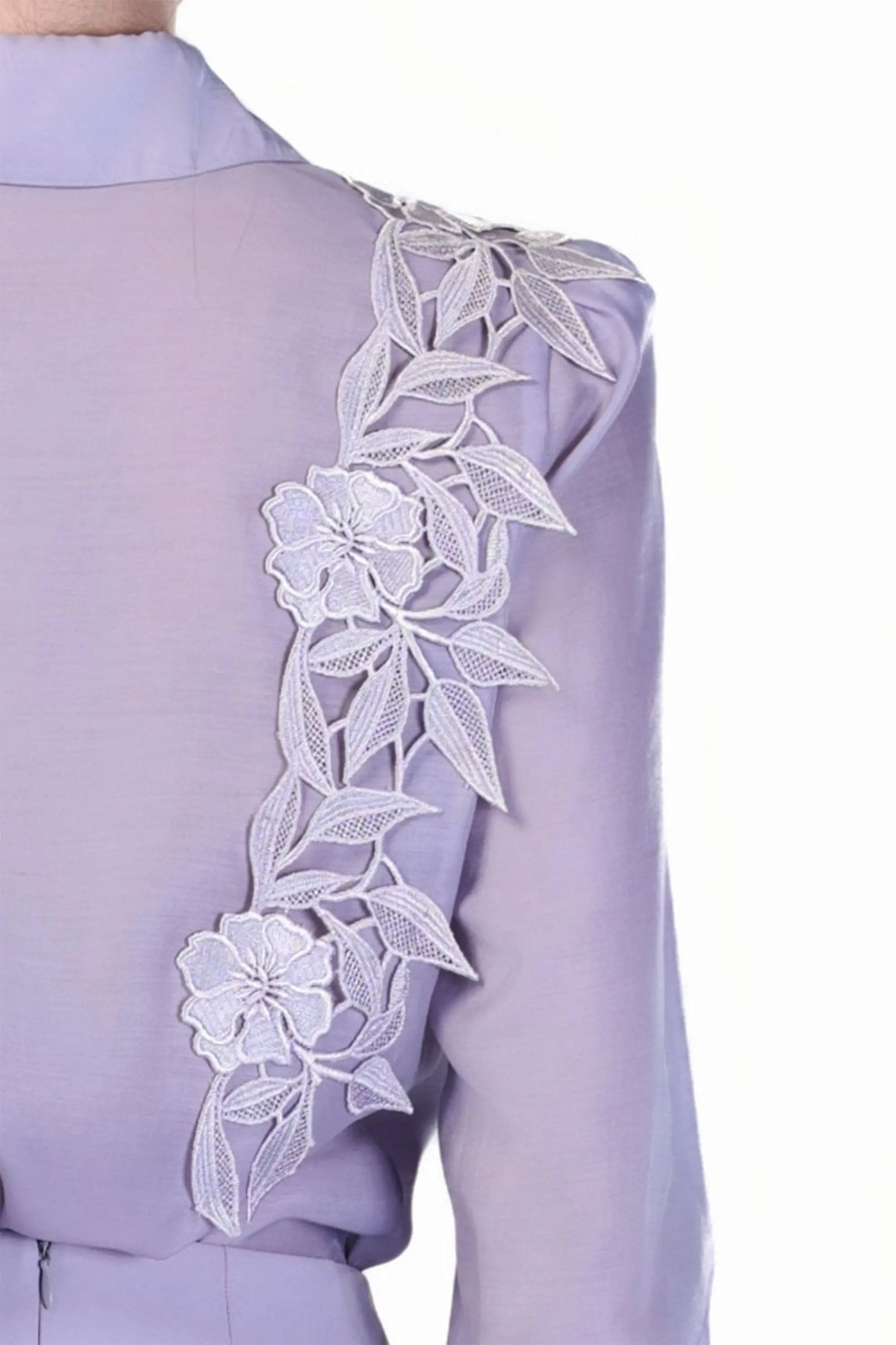 Elegant Blouse with Ruffle Detail and Flare Pants Set ULA