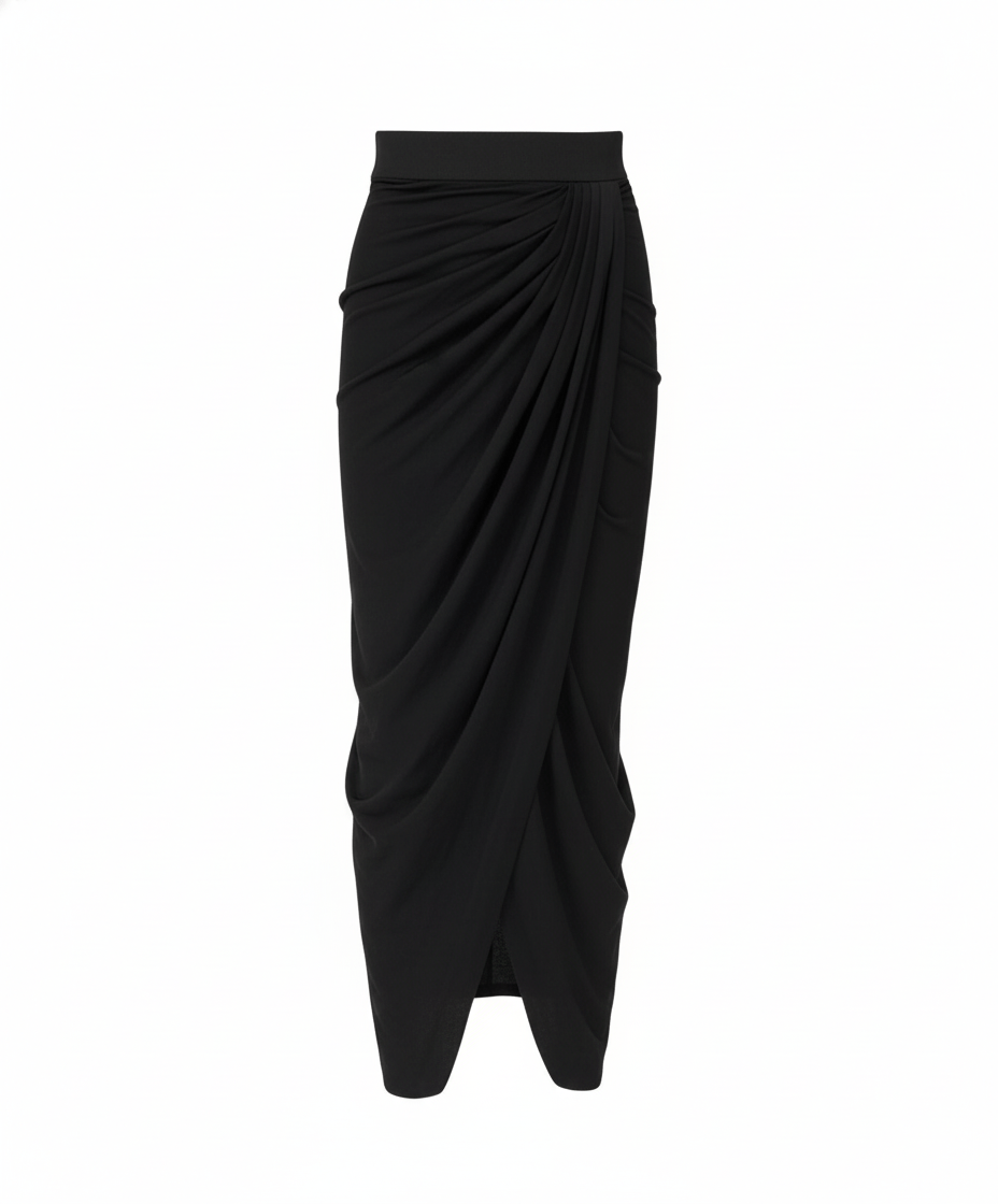  Sculpted Tulip Maxi Skirt 
