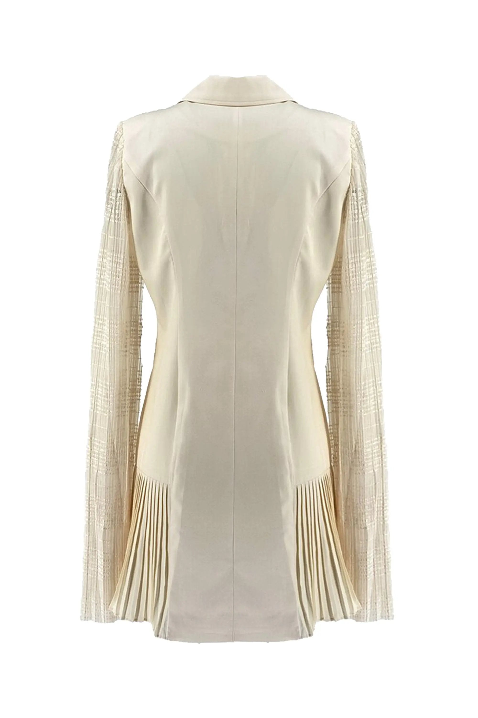 Chic Ivory Cape - Sleeve Dress ULA