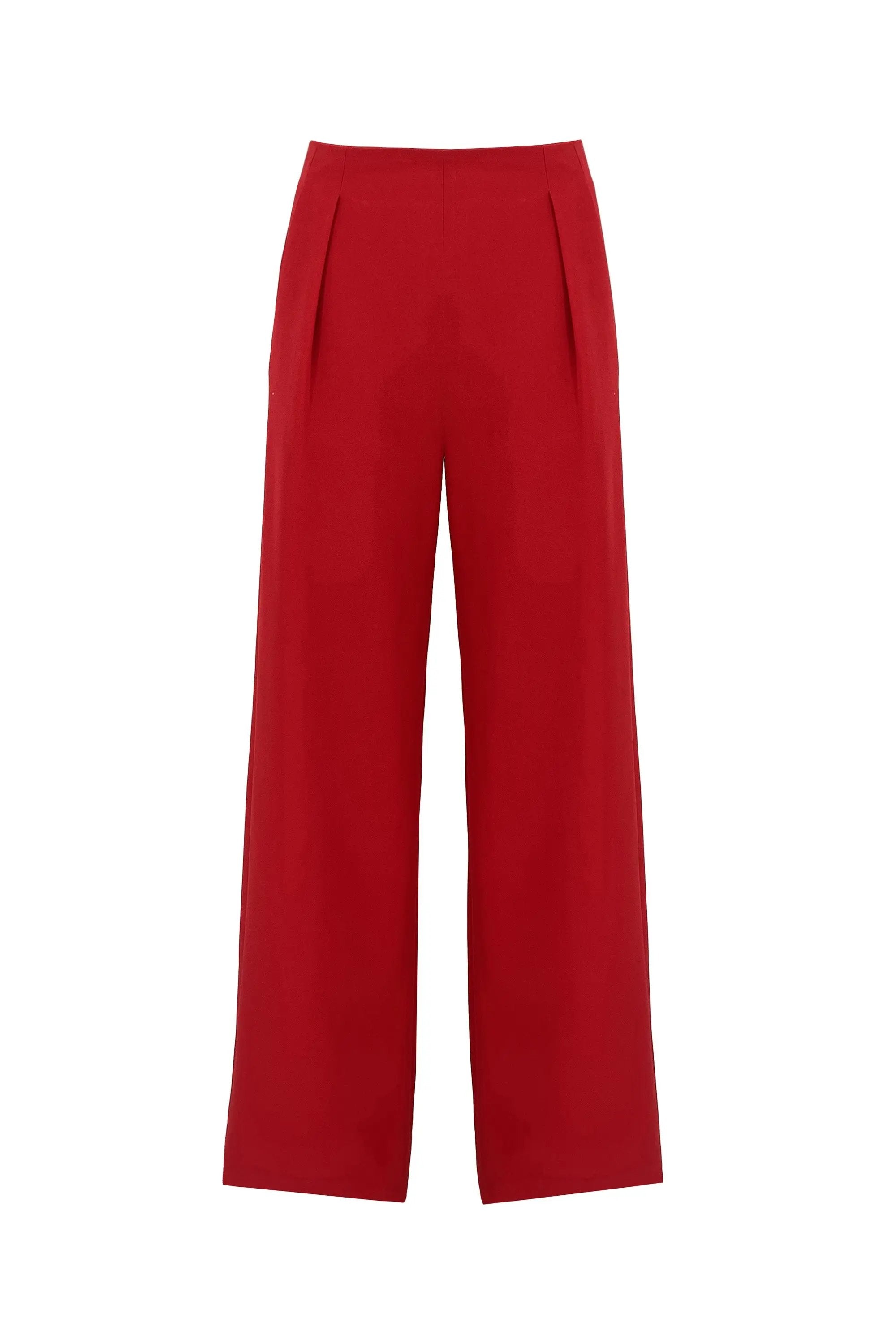 Women's Elegant and Stylish Pleated Wide-Leg Pants Suit ULA