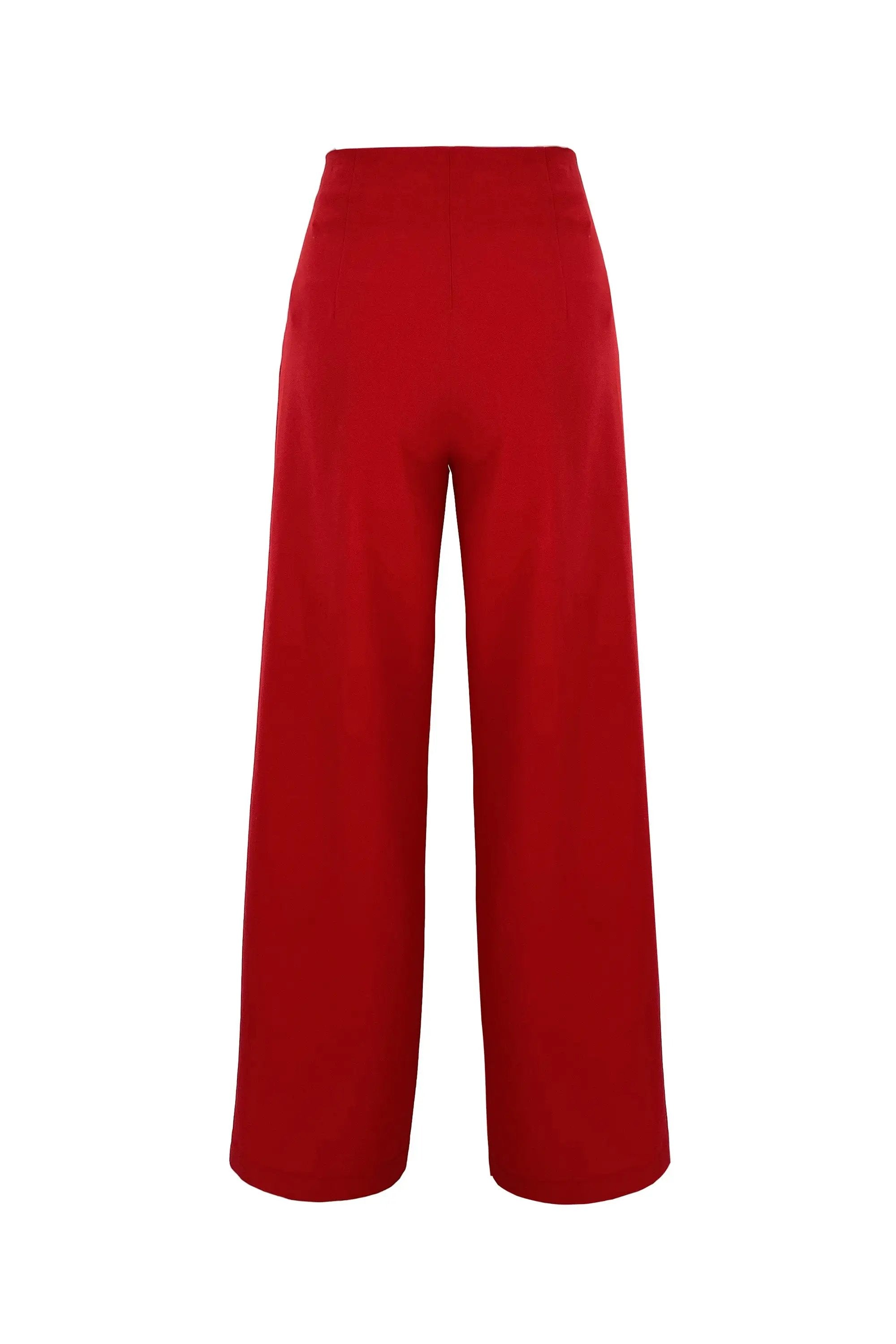 Women's Elegant and Stylish Pleated Wide-Leg Pants Suit ULA