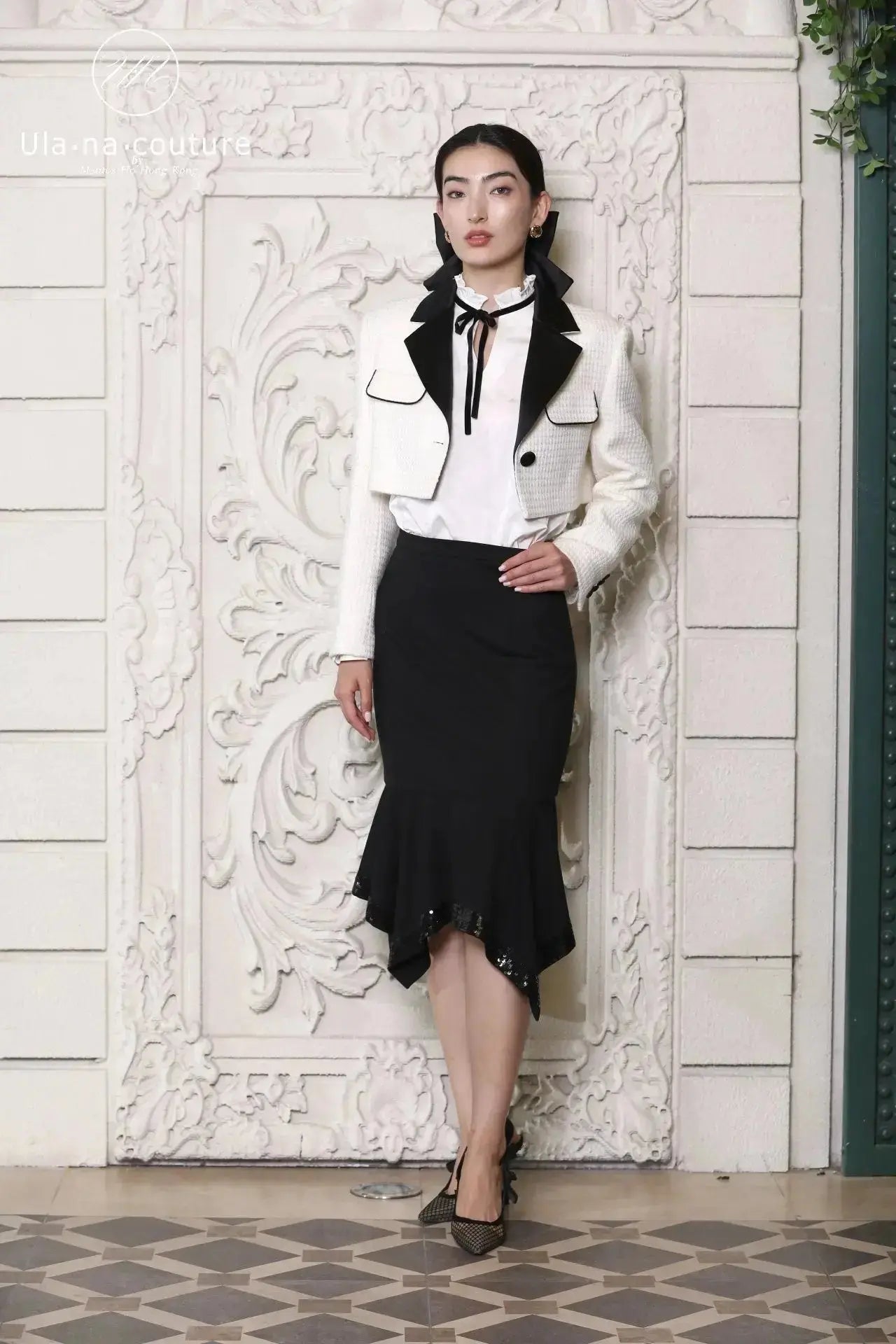 Xiao Xiangfeng suit collar jacket autumn fashion high-end temperament three piece set ULA