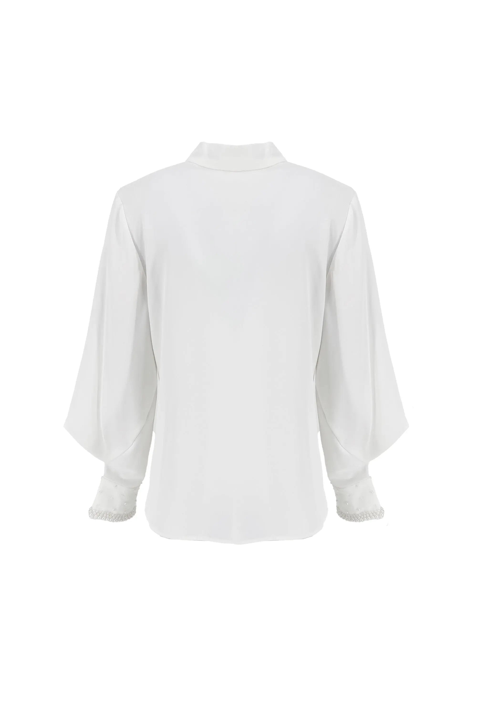 Playful and Elegant White Blouse ULA