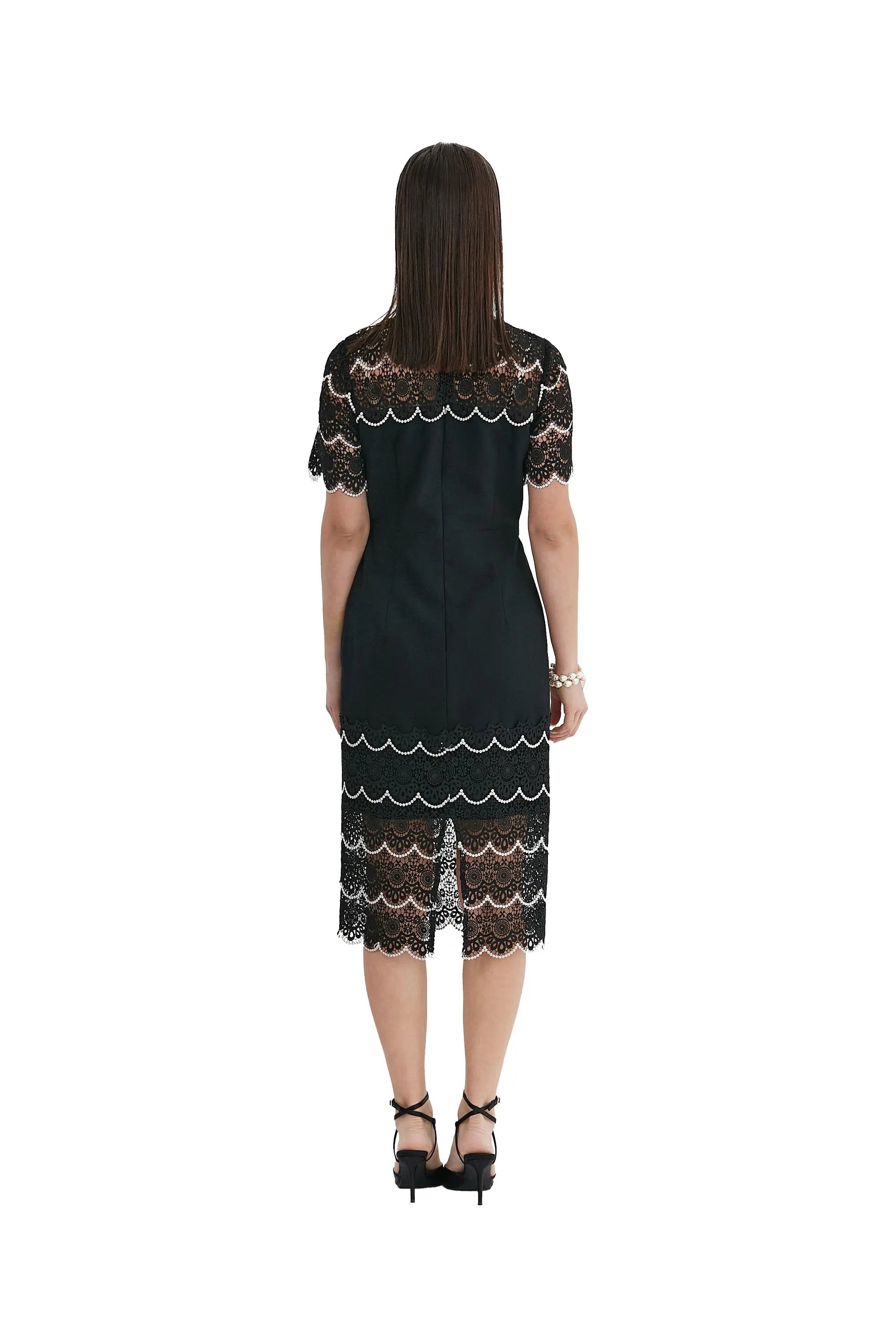 Women's Summer Hollow Pattern Elegant Bohemian Dress ULA