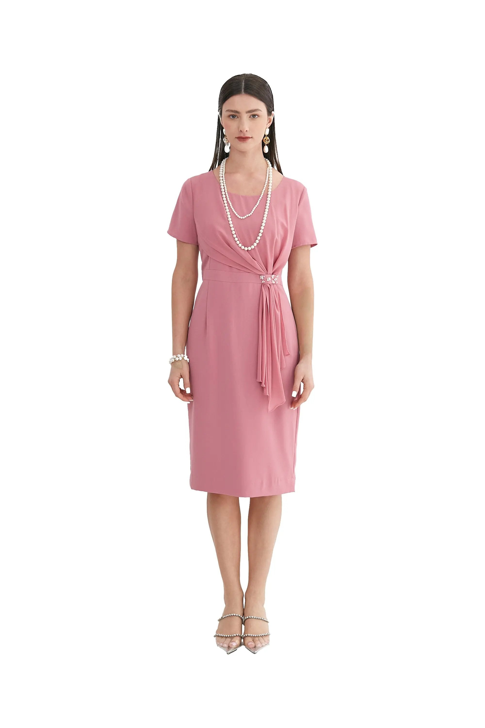 Classic Dress with Pearl Accents ULA