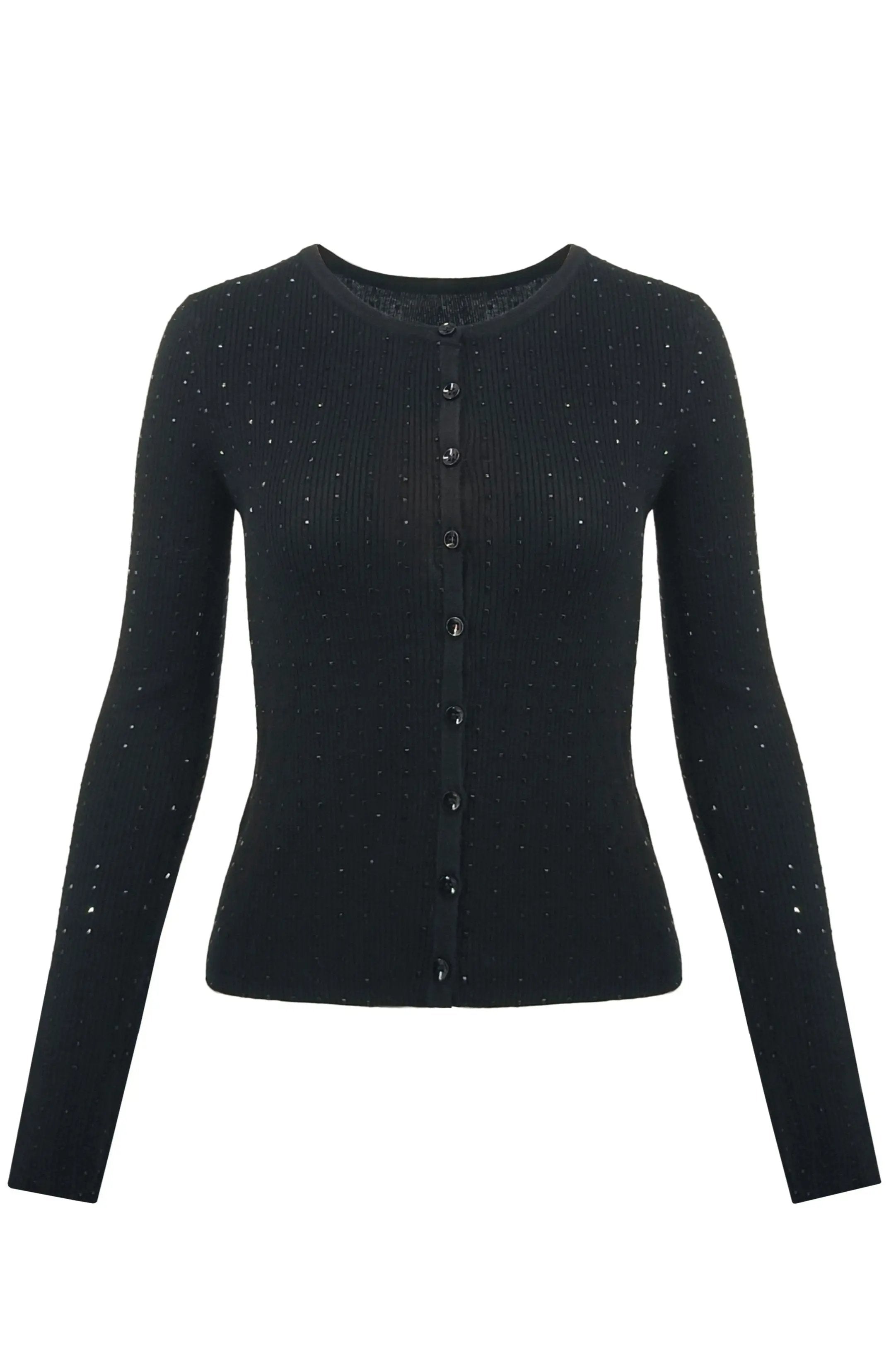 Glittering Black Sparkle Top ULA