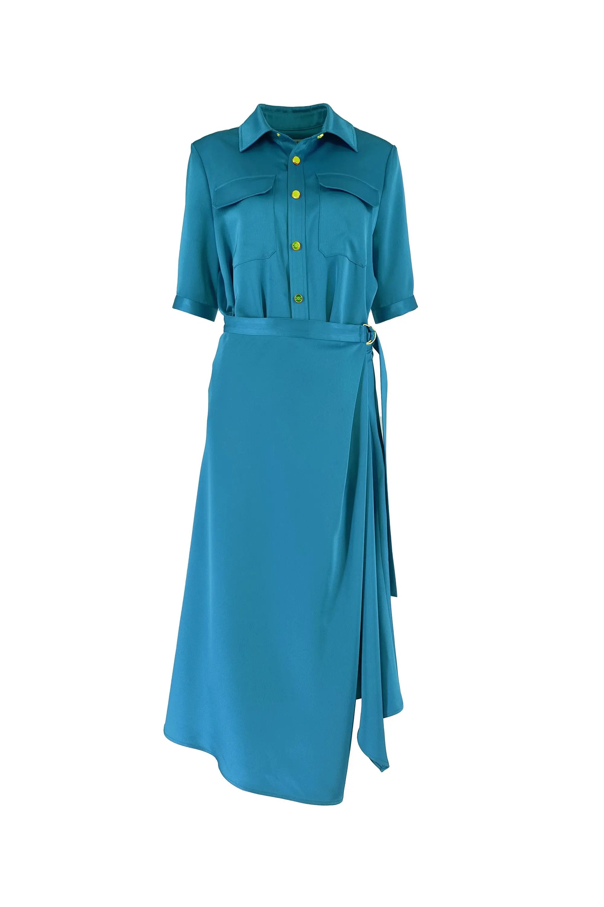 Ladies' Spring and Summer V-neck Belt Versatile Dess with Temperament ULA