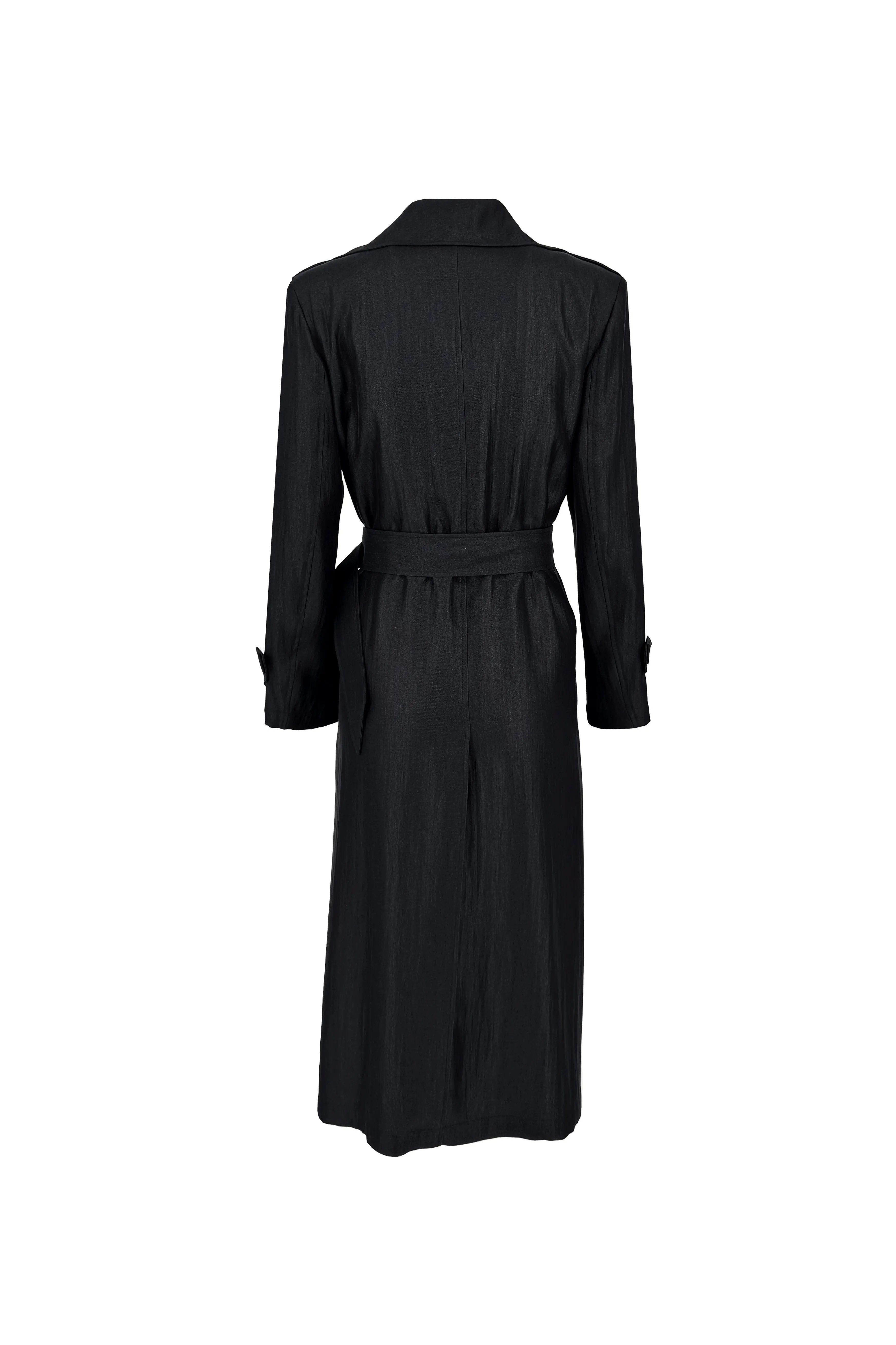 Trench Coat with Double-Breasted Buckles ULA