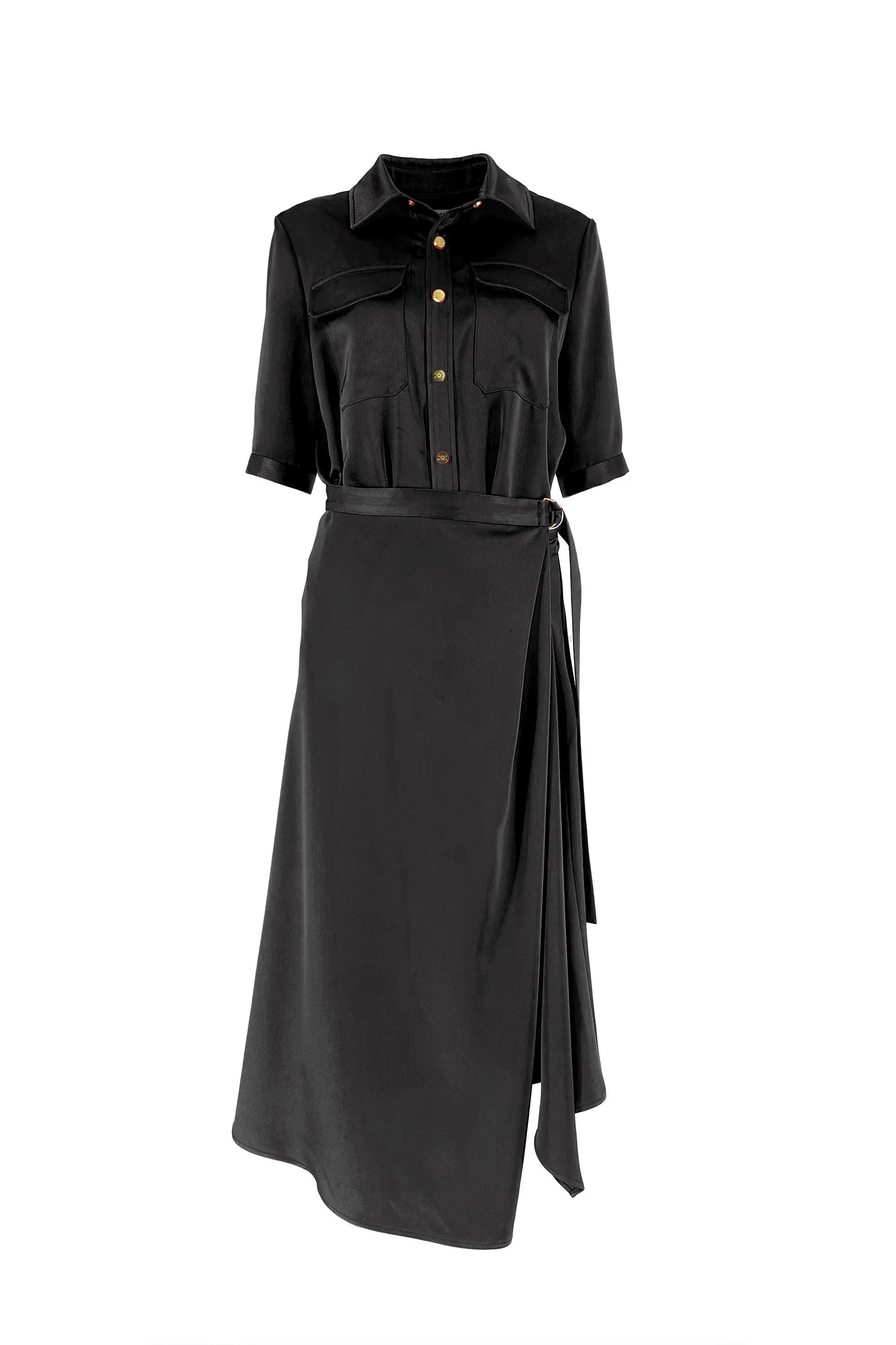 Ladies' Spring and Summer V-neck Belt Versatile Dess with Temperament ULA