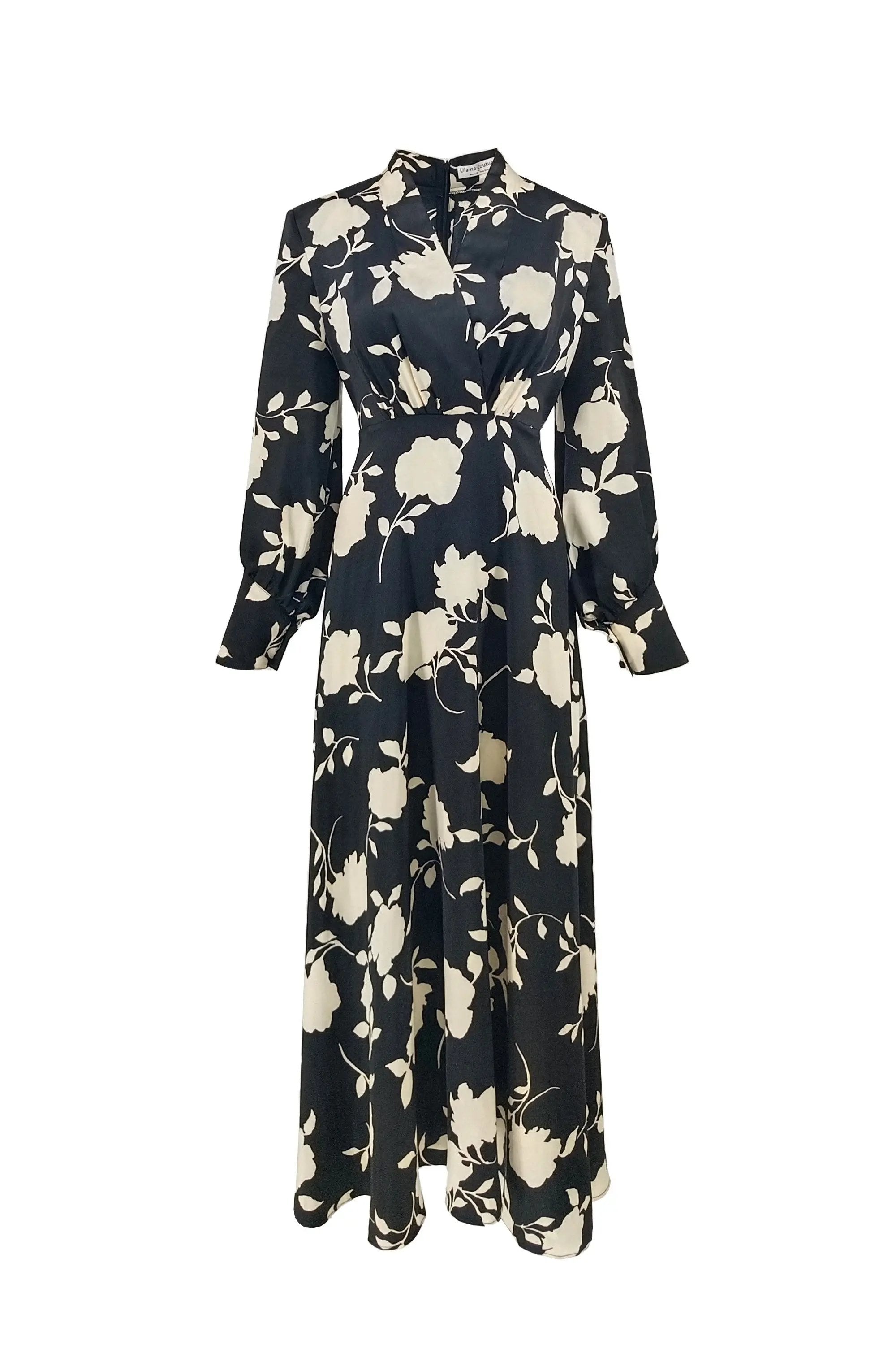 Summer new lace lace lace fishtail skirt with printed medium length, small stature, high temperament dress for women ULA