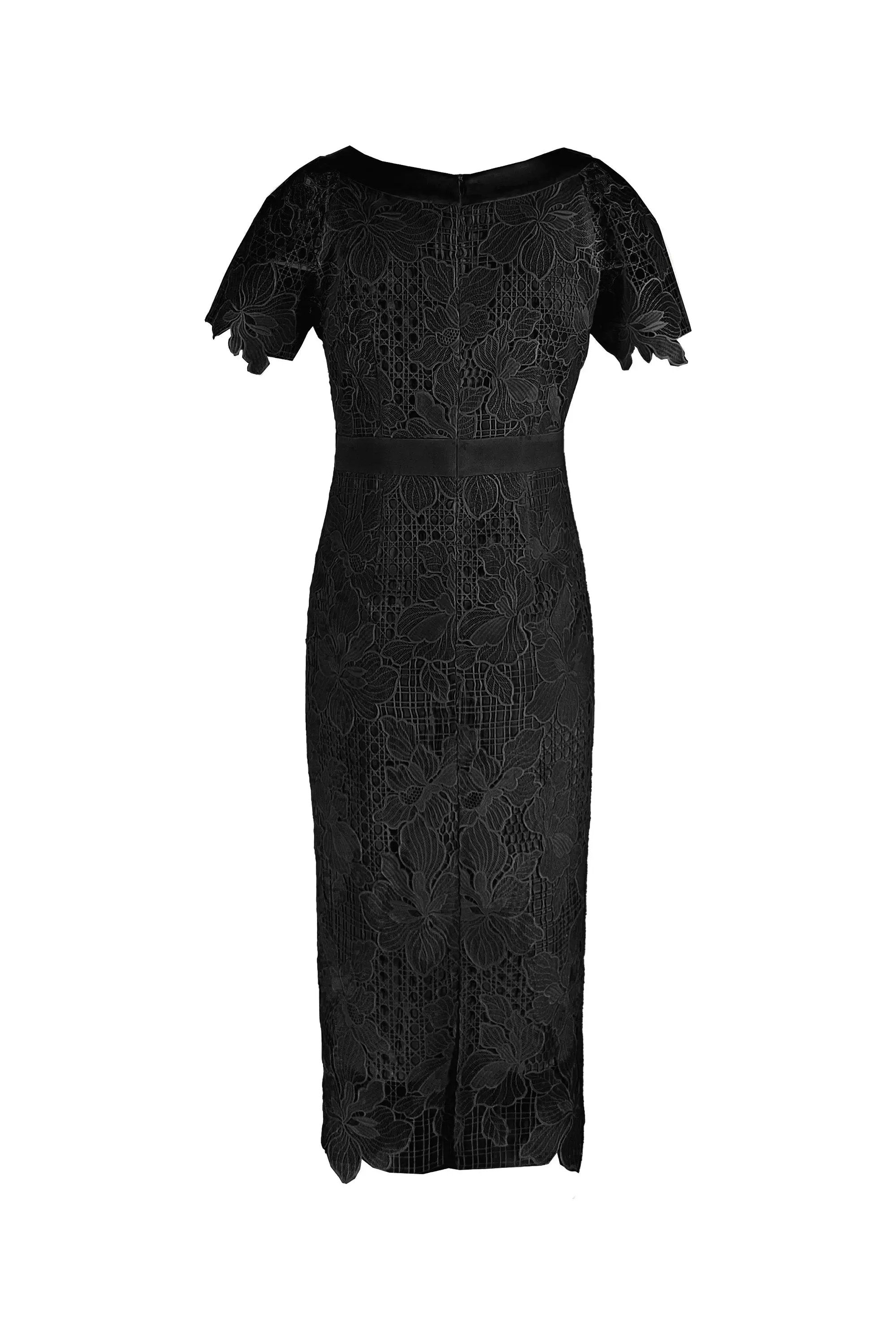 Ladies' Elegant Summer Temperament Square Collar Lace Waist Skirt ULA