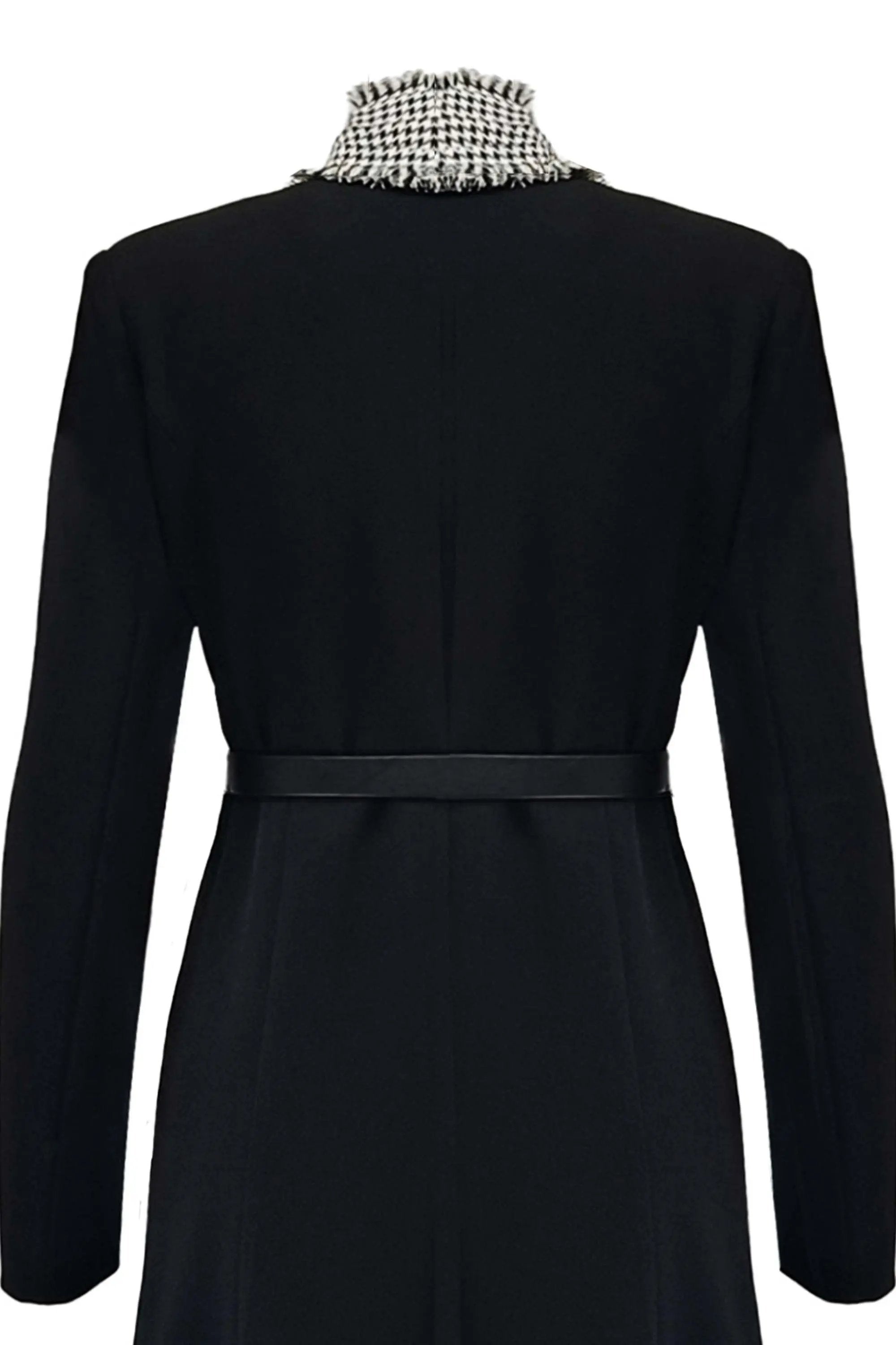 New Style Goddess Style Spliced Design Long Slimming Coat ULA