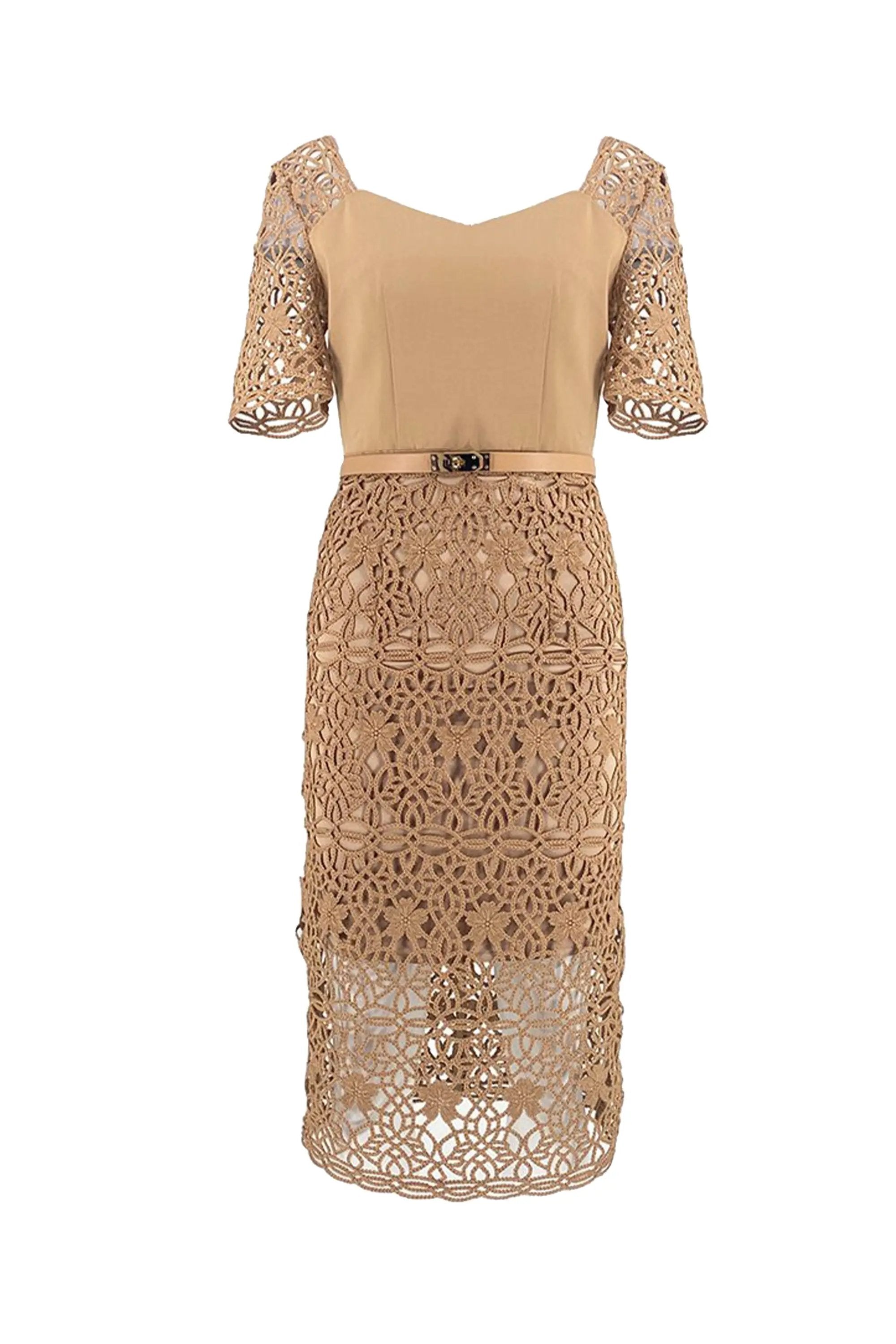 Classic Black Lace Midi Dress - Now Available ULA