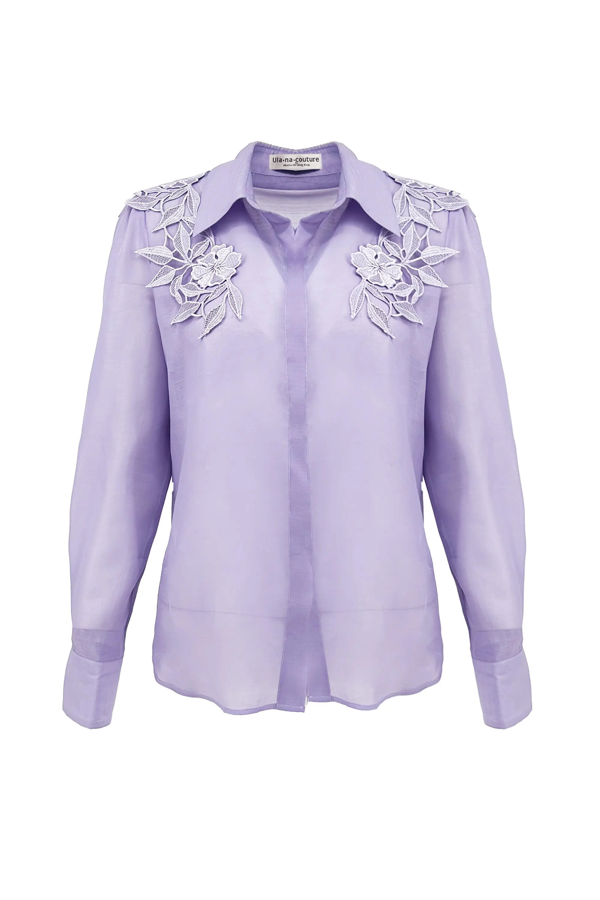 Elegant Blouse with Ruffle Detail and Flare Pants Set ULA