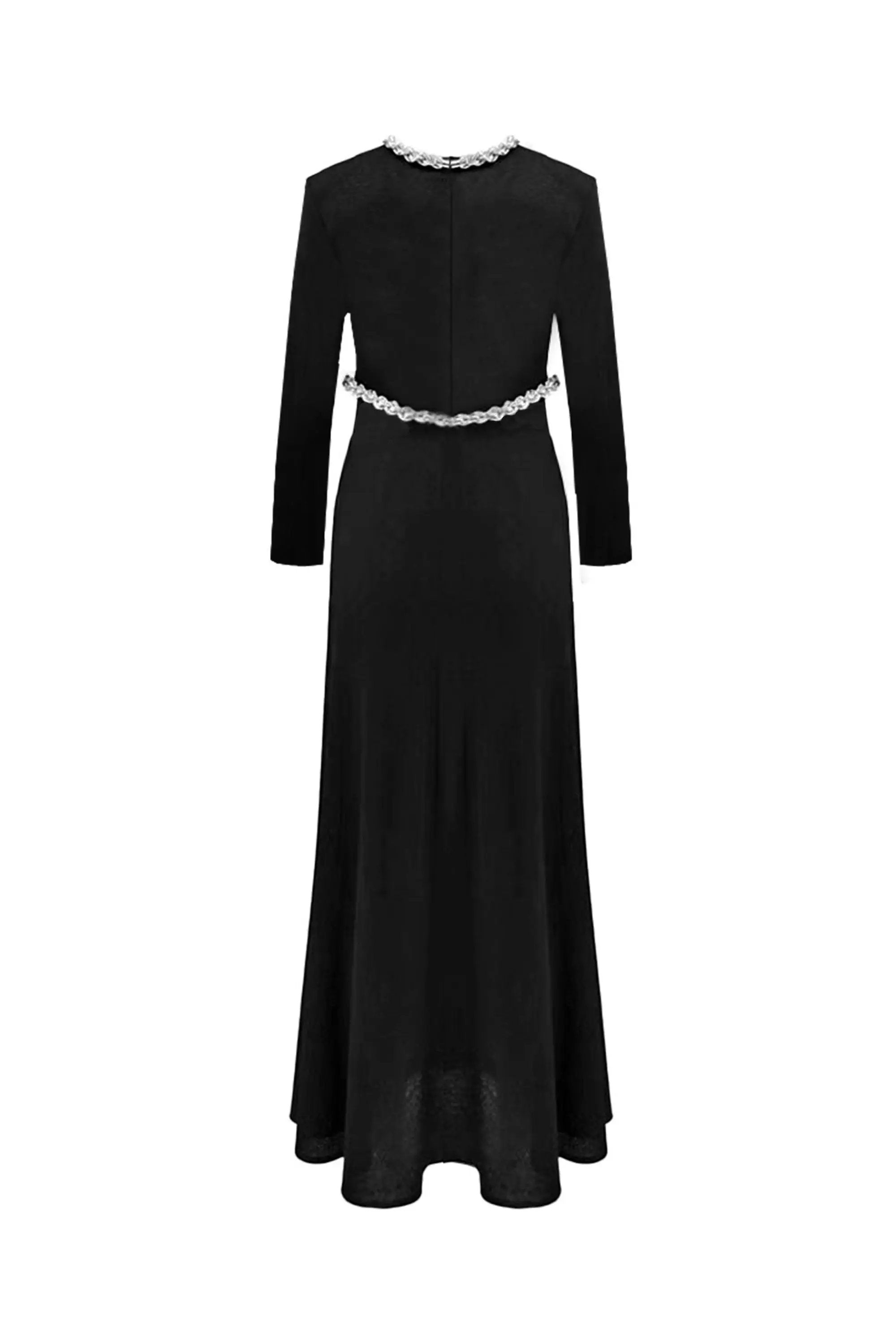 Glamorous Black Sequin Top with Puffed Sleeves ULA