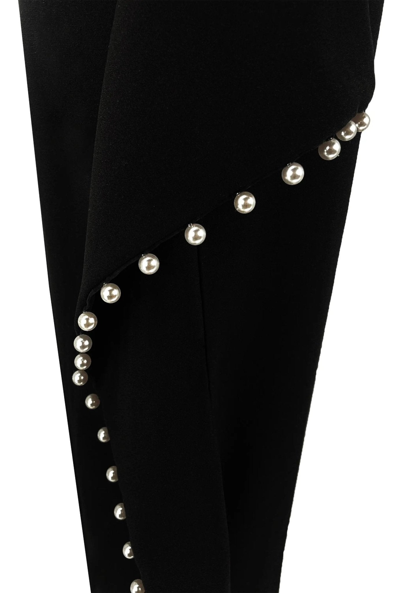 Lady's Elegant Pearl-embellished Body-hugging Skirt ULA