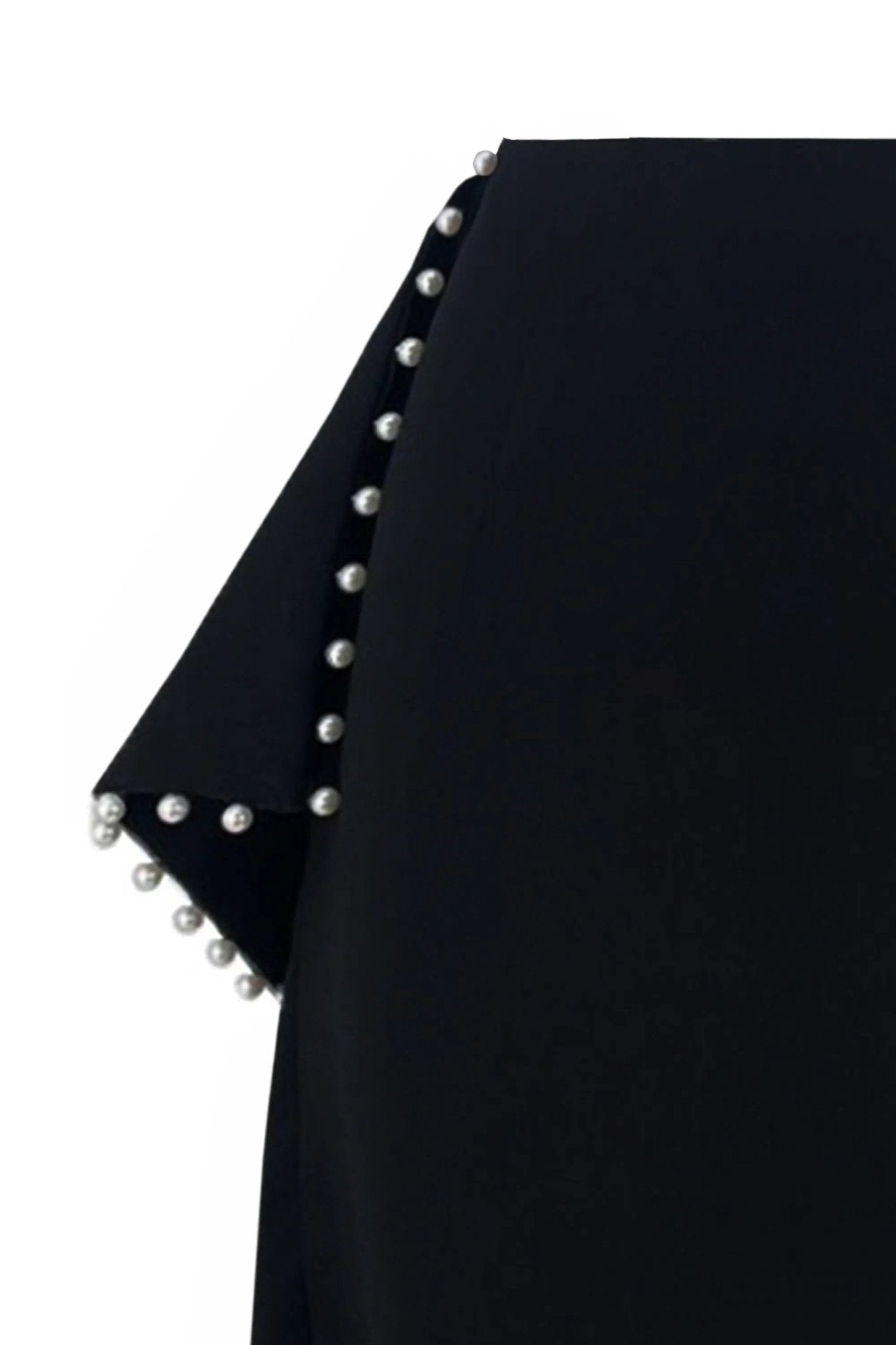 Lady's Elegant Pearl-embellished Body-hugging Skirt ULA