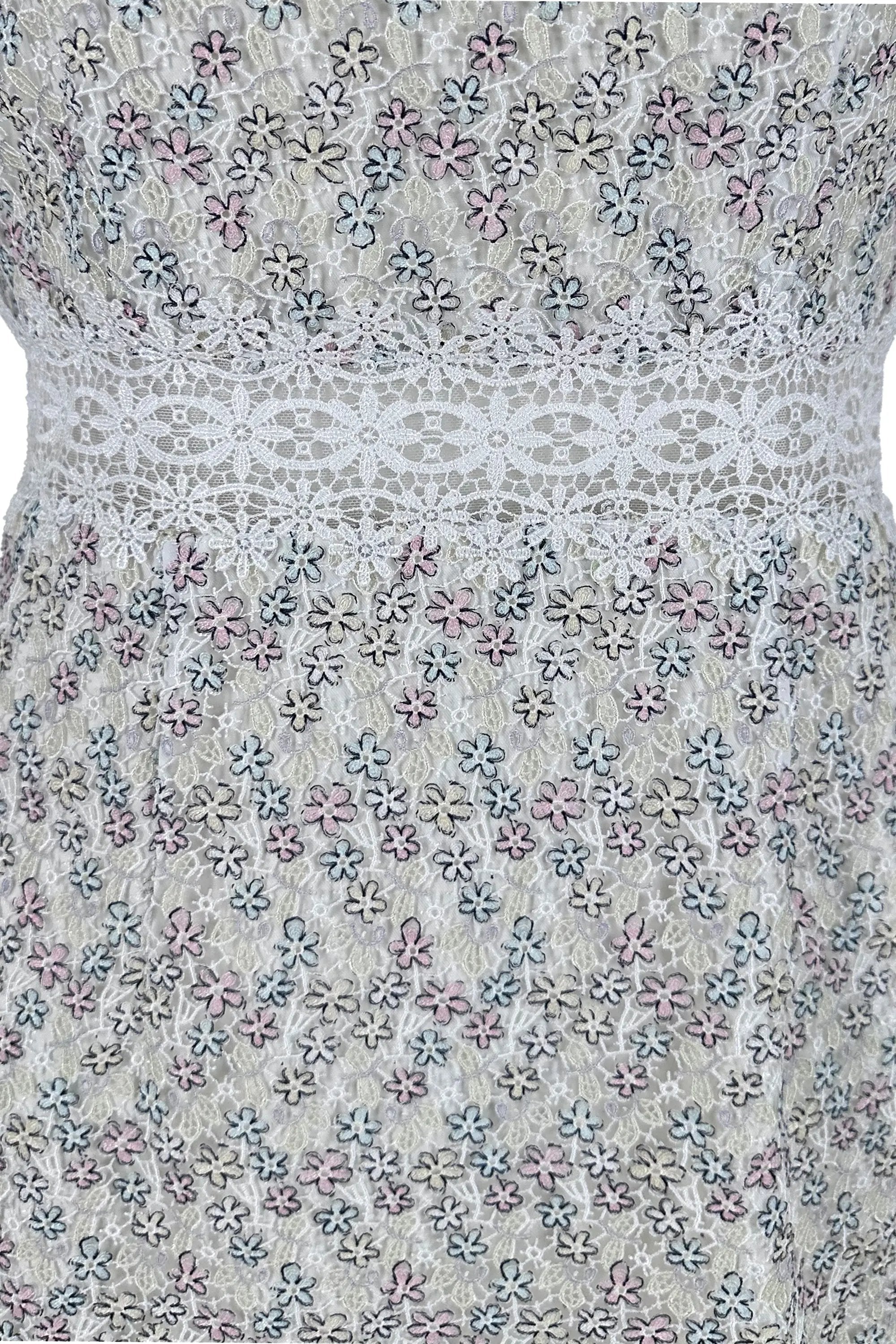 Elegant Ivory Lace Sheath Dress ULA